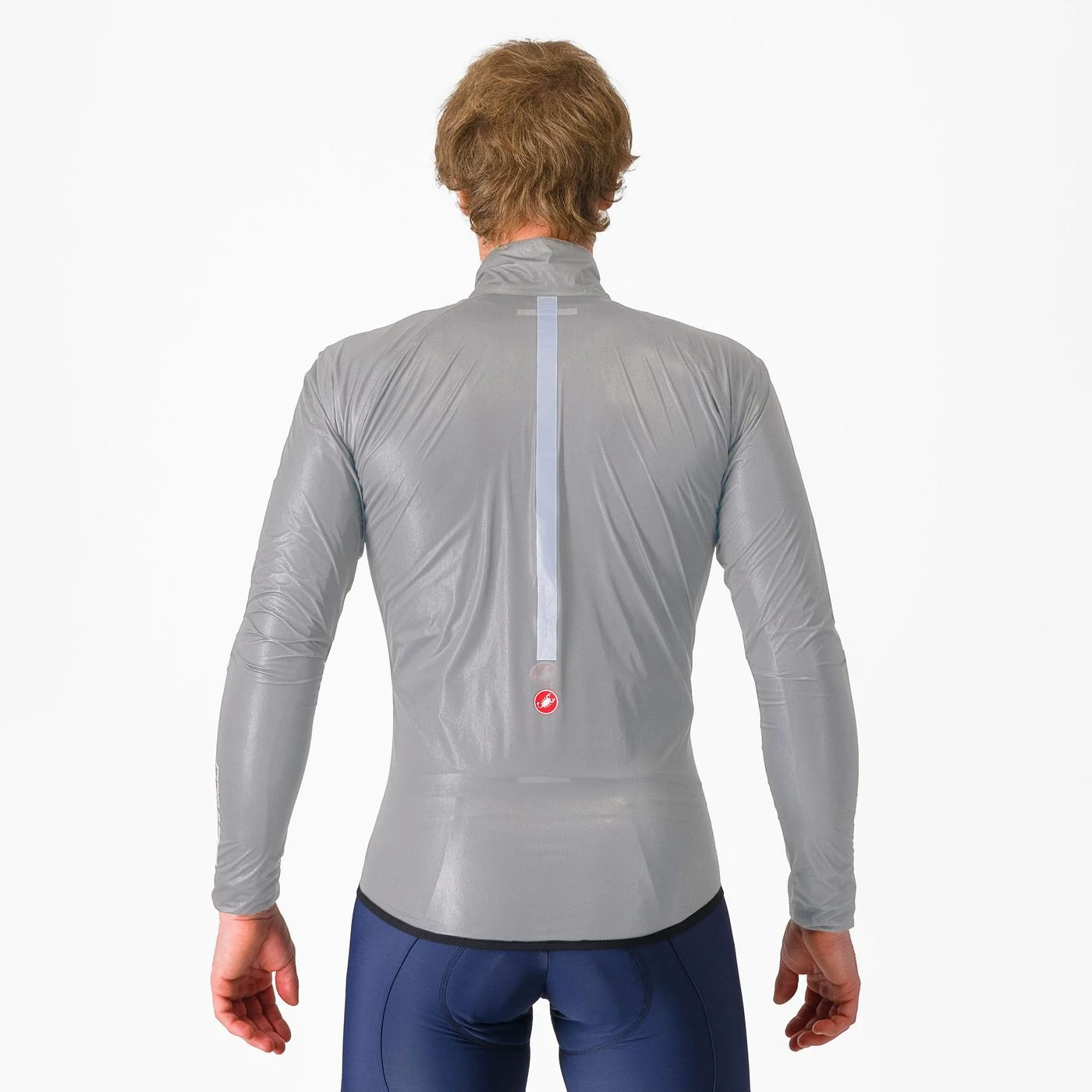 2. Jacheta de vant Castelli Squall Shell, pt barbati, gri argintiu negru, XXL Gri Argintiu/Negru, XXL