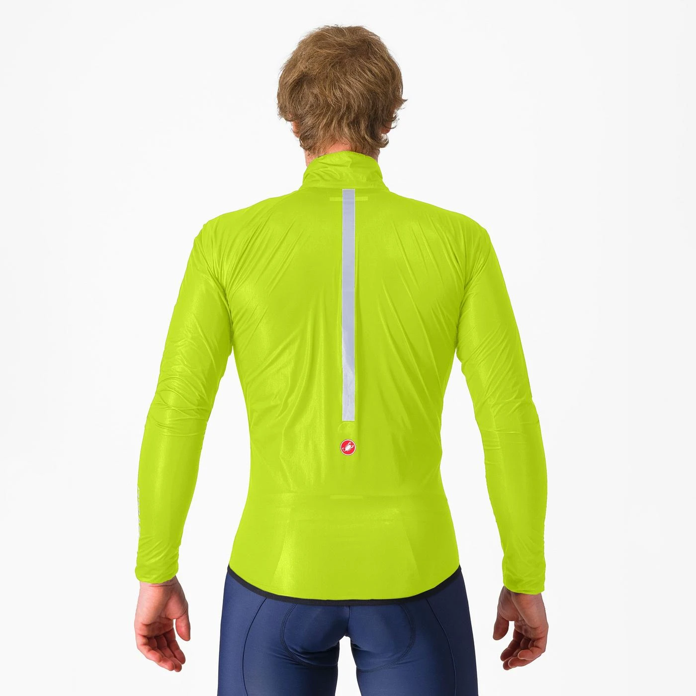 2. Jacheta de vant Castelli Squall Shell, pt barbati, lime electric negru, S Lime Electric/Negru, S