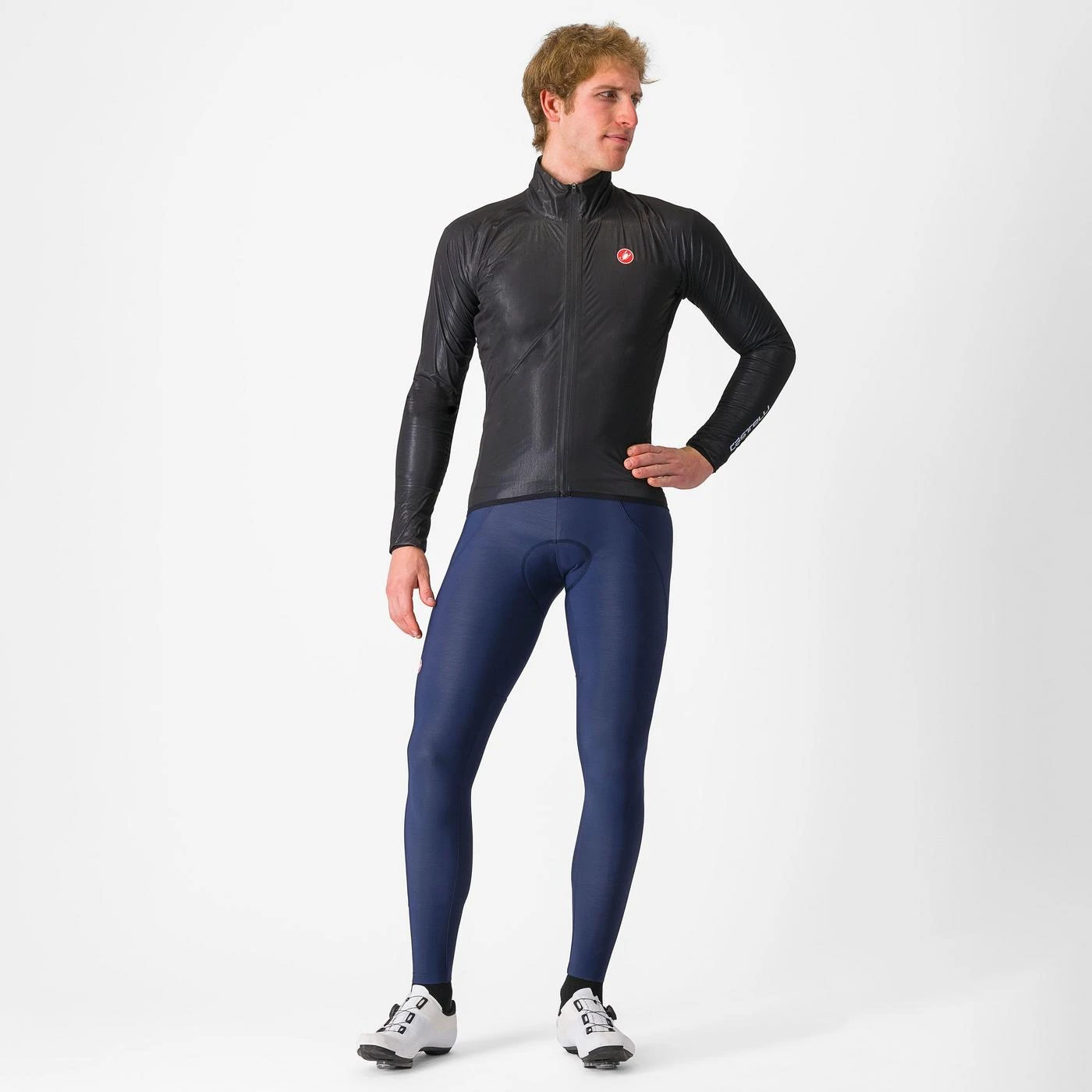 6. Jacheta de vant Castelli Squall Shell, pt barbati, negru deschis gri argintiu, XL Negru Deschis/Gri Argintiu, XL