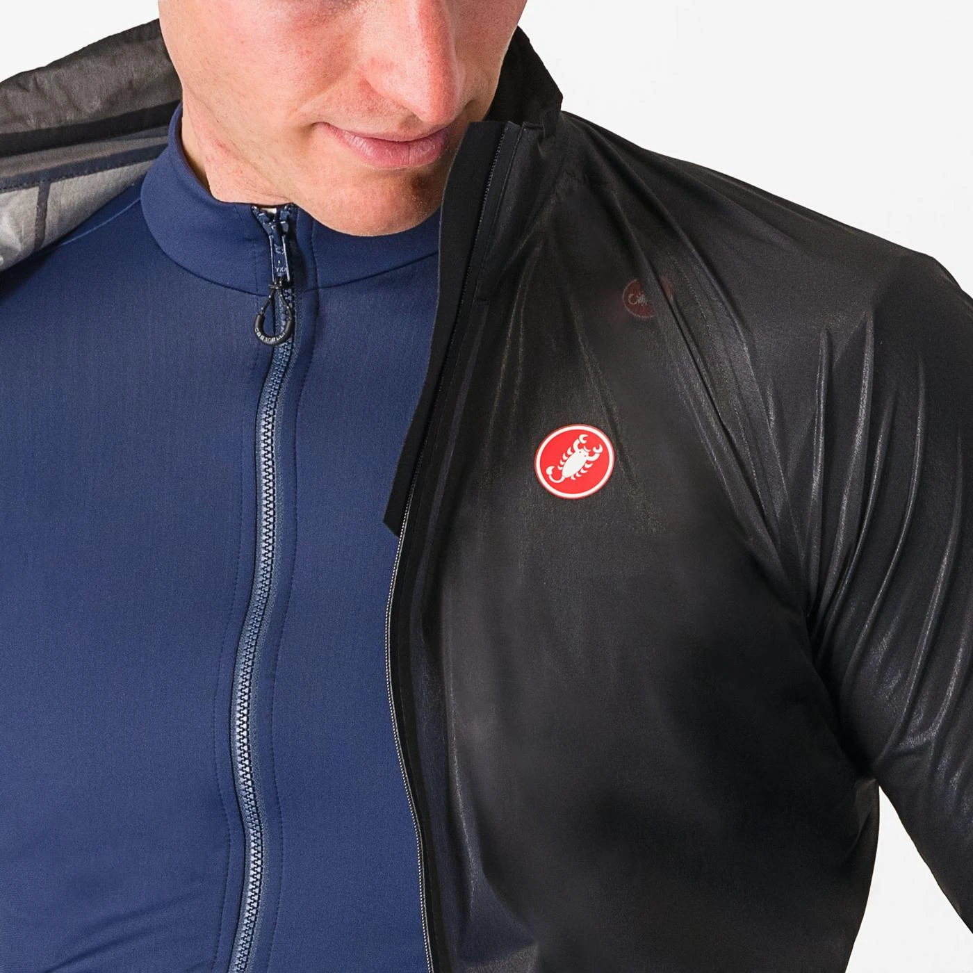 3. Jacheta de vant Castelli Squall Shell, pt barbati, negru deschis gri argintiu, XL Negru Deschis/Gri Argintiu, XL