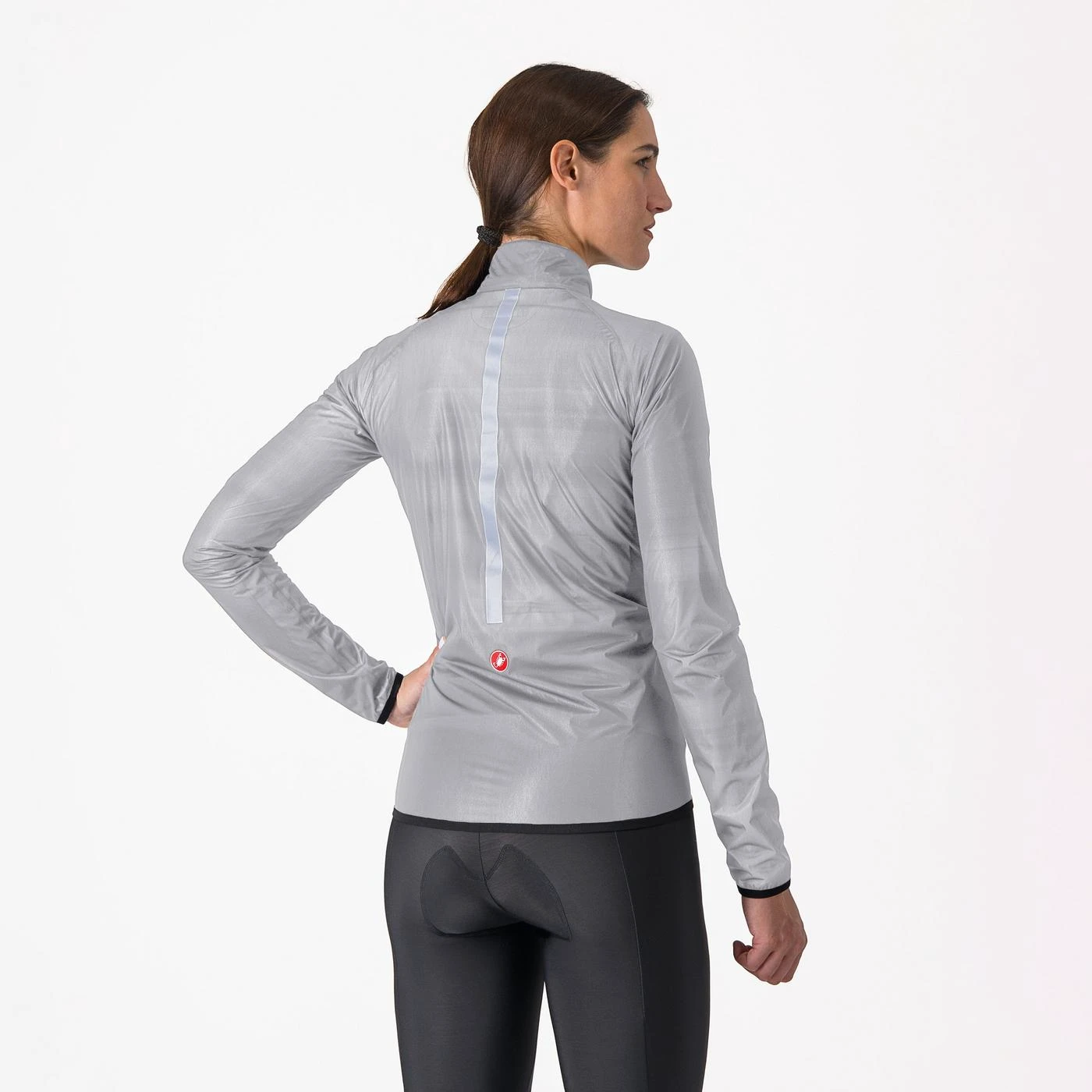 2. Jacheta de vant Castelli Squall Shell W, de dama, gri argintiu negru, XL Gri Argintiu/Negru, XL
