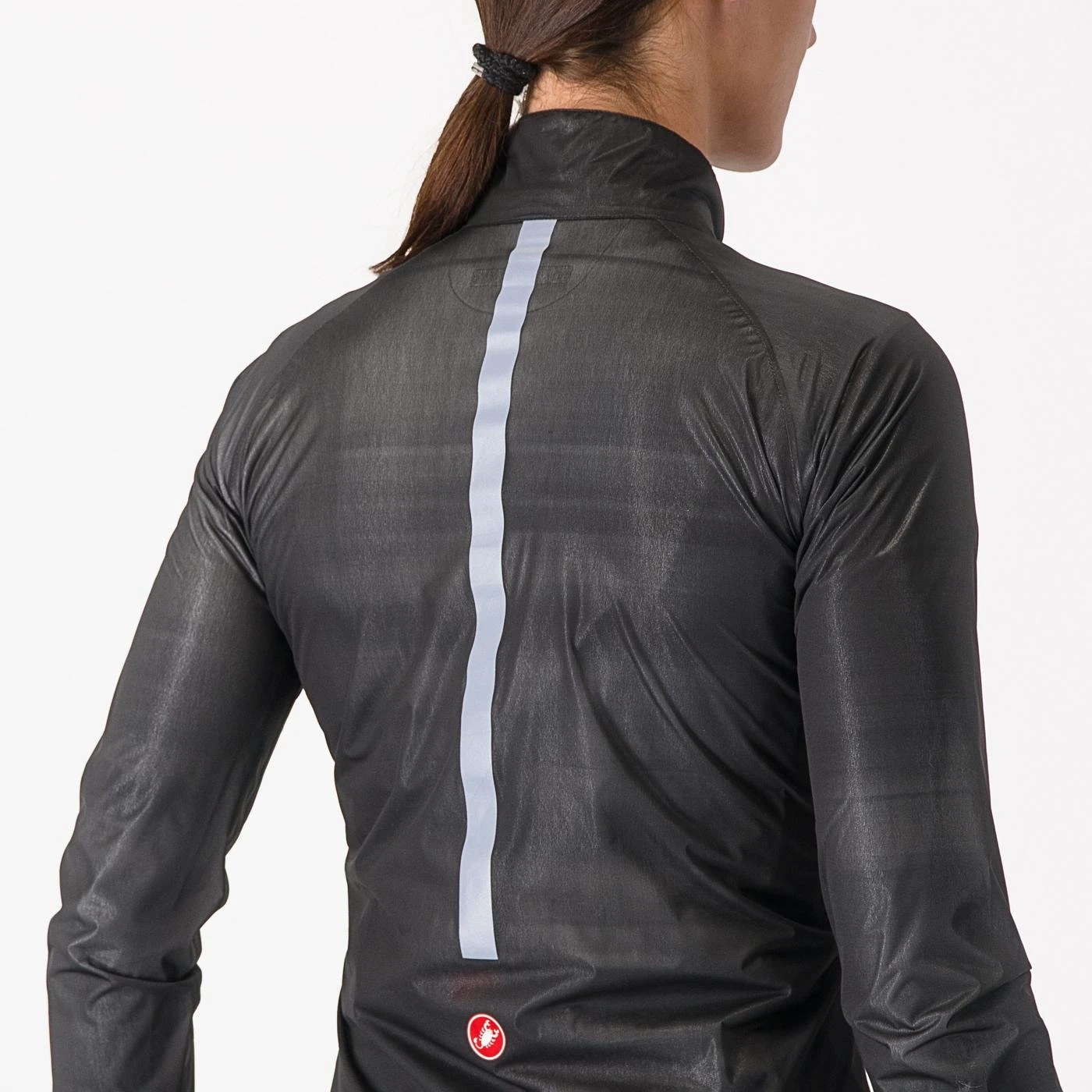 3. Jacheta de vant Castelli Squall Shell W, de dama, negru deschis gri argintiu, L Negru Deschis/Gri Argintiu, L
