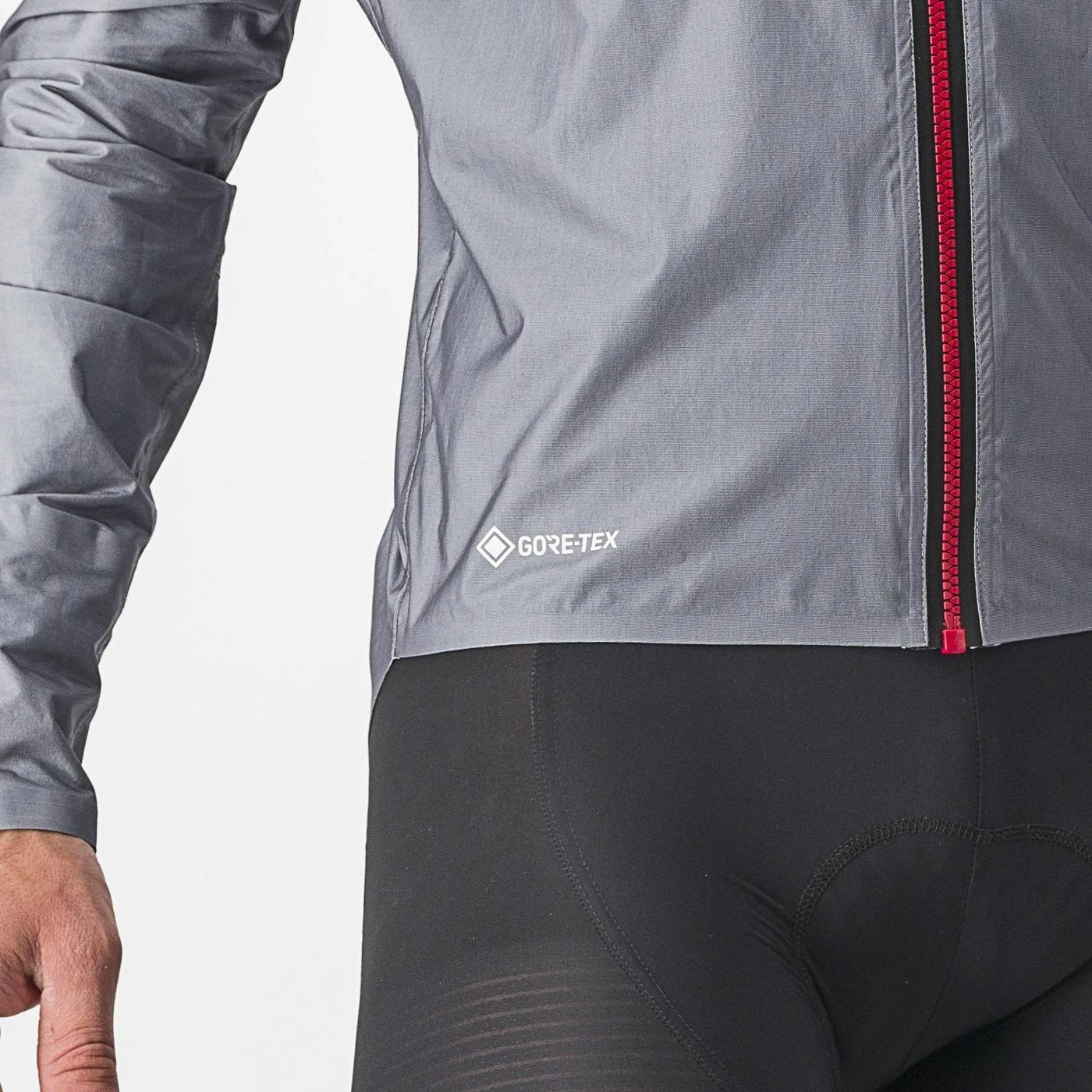 4. Jacheta de ploaie Castelli Tempesta Lite, pentru barbati, gri, XL Gri, XL