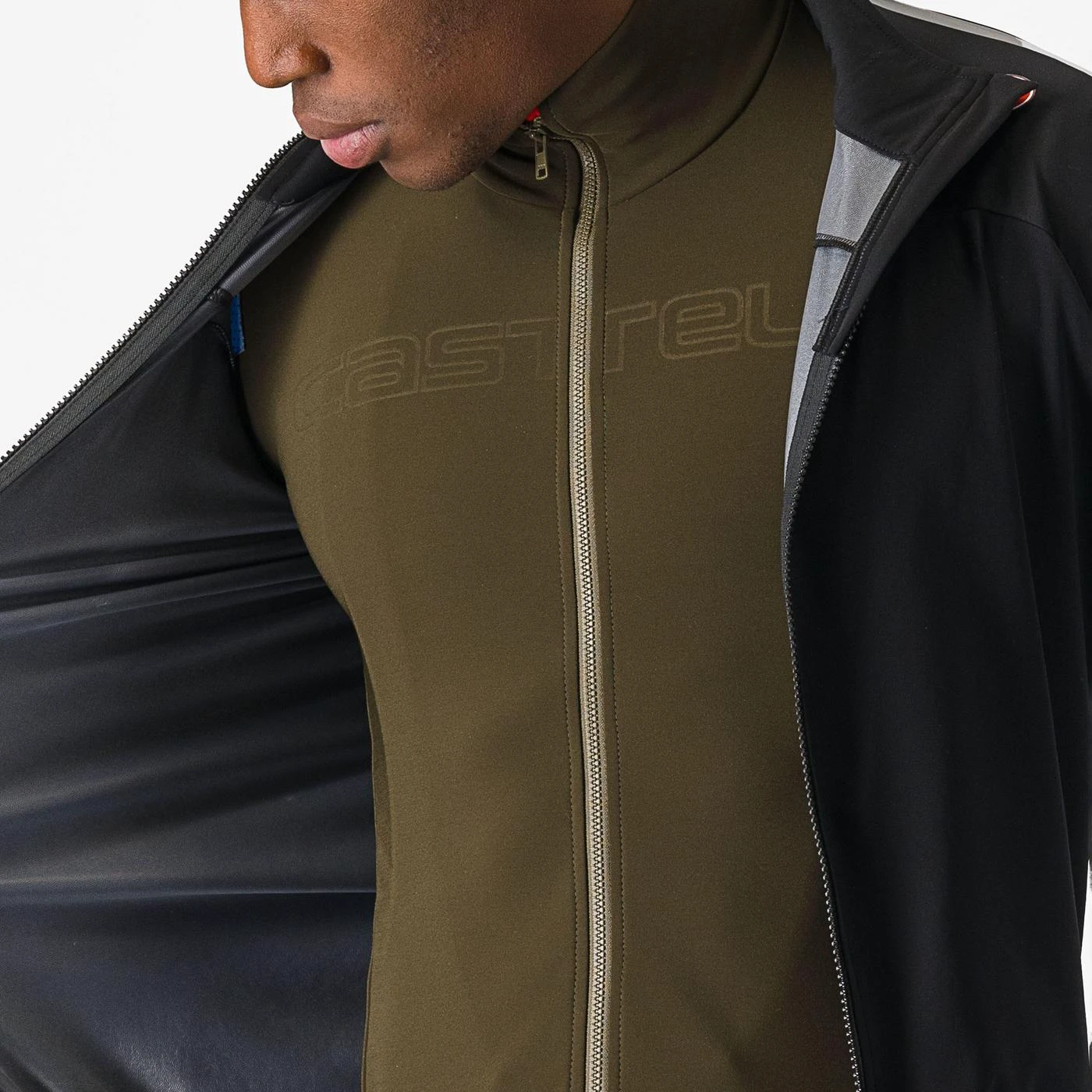 3. Jacheta de ploaie Castelli Ultra Rain, pt barbati, negru argintiu reflex, XXL Negru/Argintiu Reflex, XXL