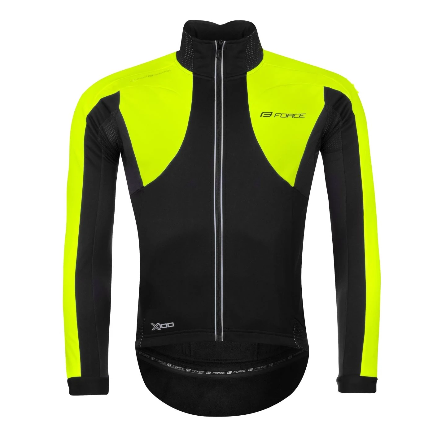 Jacheta Force X100 pentru iarna negru-fluo XS Negru/Galben fluo, XS - 103956