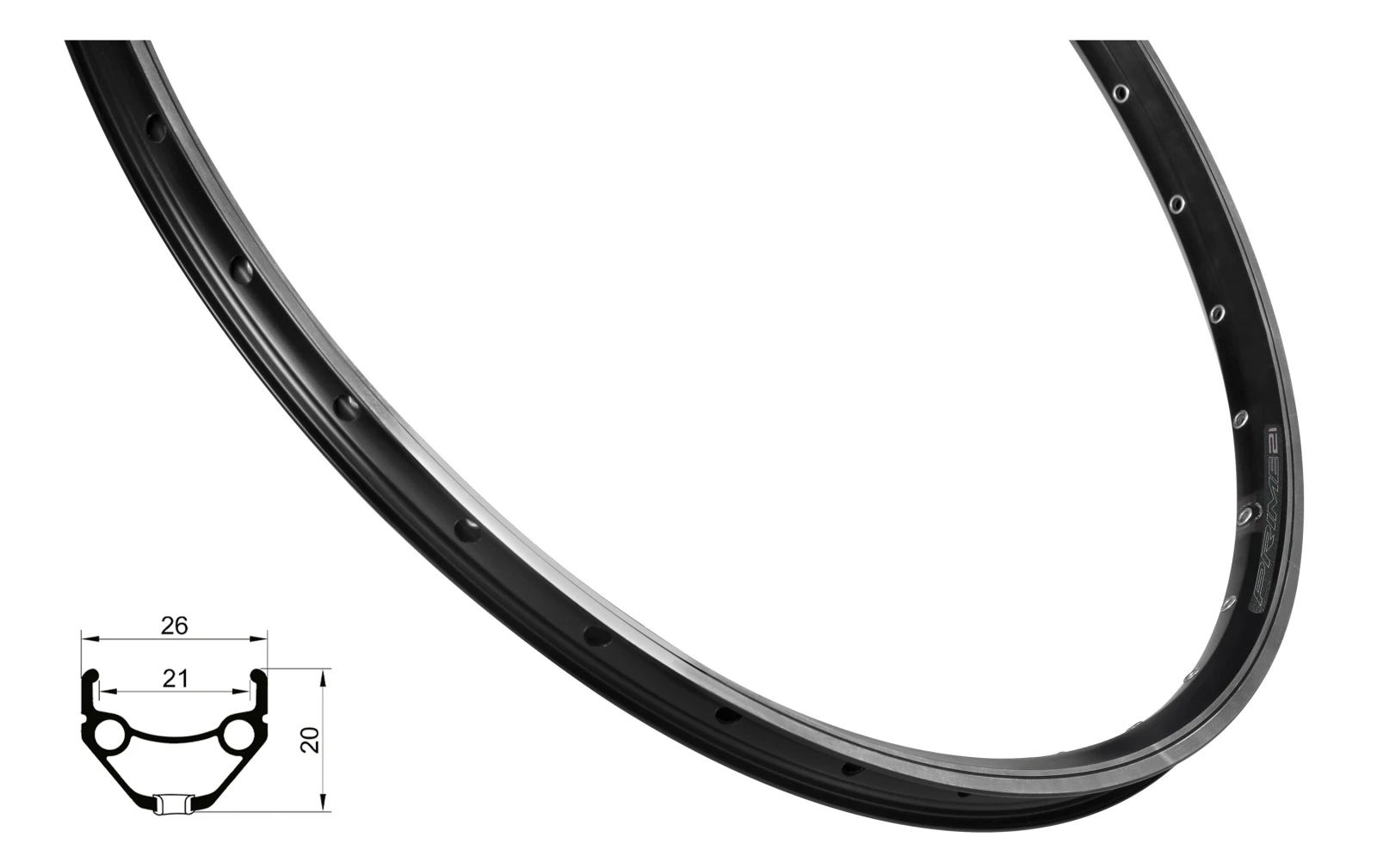 1. Janta Force PRIME 622x21, 32H, negru