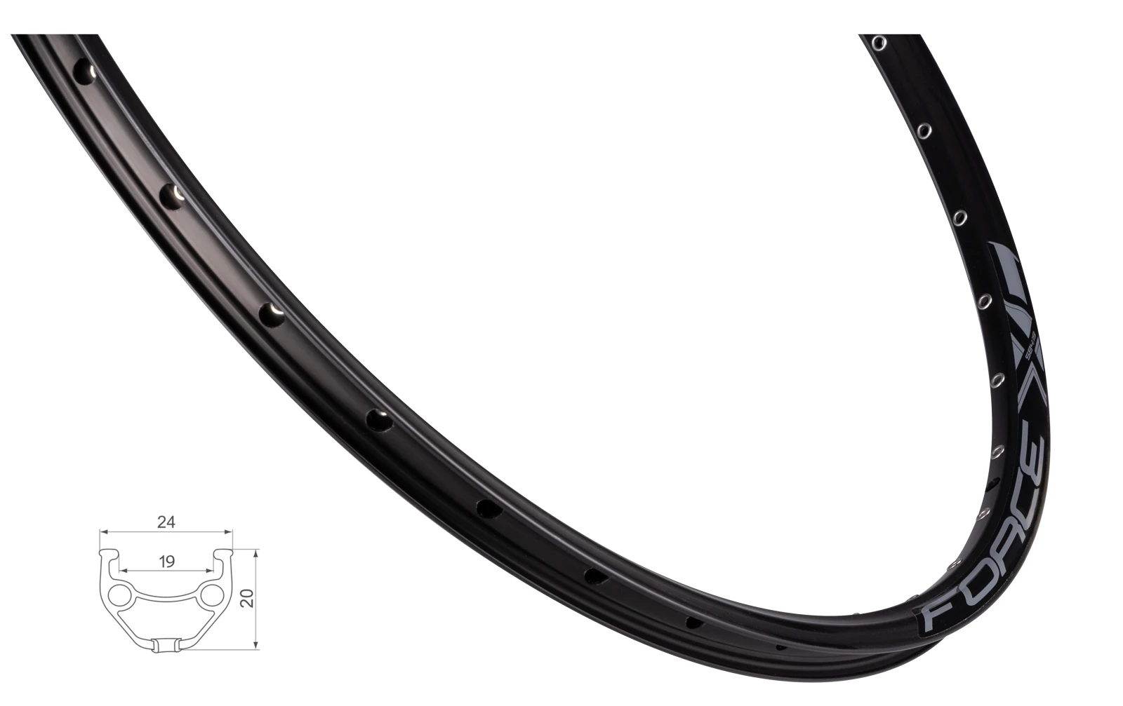1. Janta Force XC BASIC DISC 584x19, 32H, negru