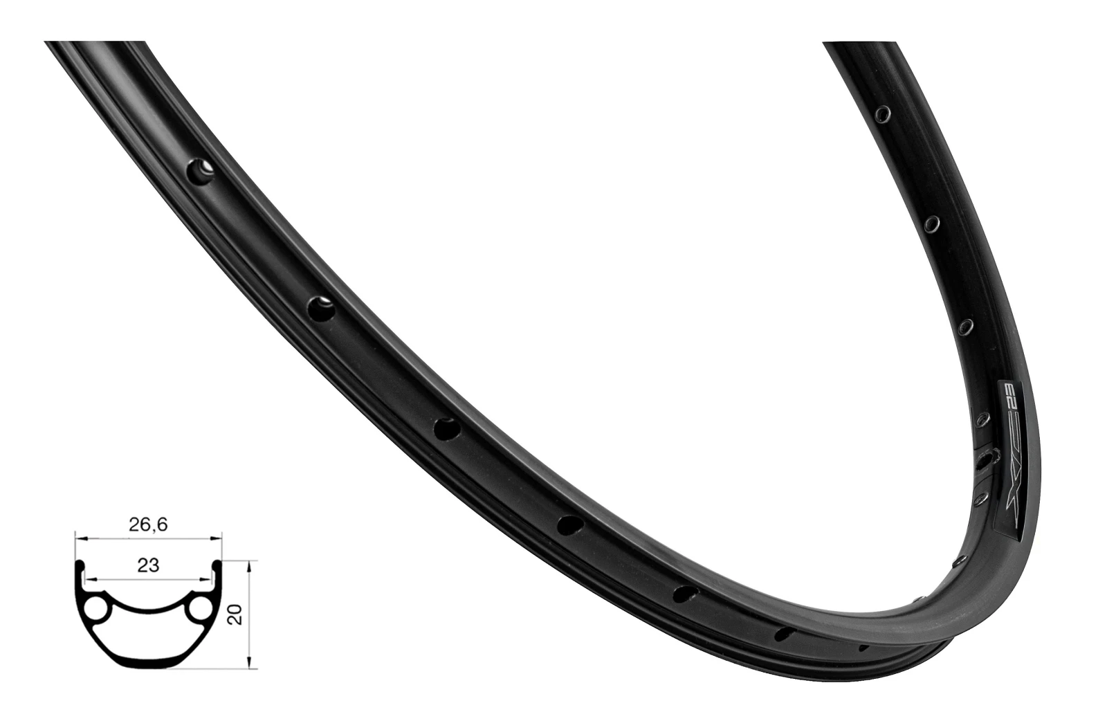 1. Janta Force XC DISC 622x23, 36H, negru