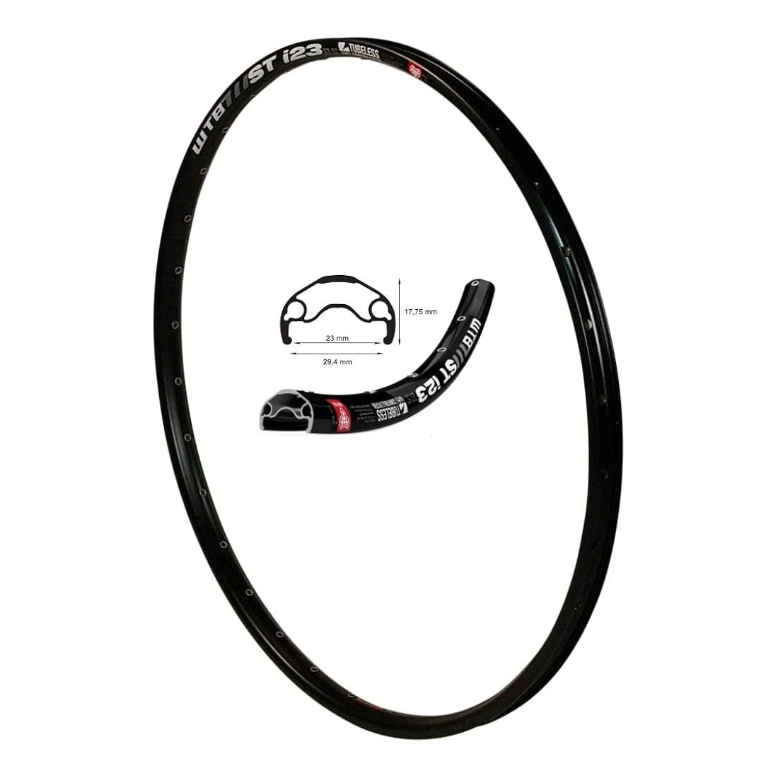 1. Janta WTB ST I23 TCS 2.0, 29 700C, 32H, disc only, PV, neagra anodizat, (W120-4471)