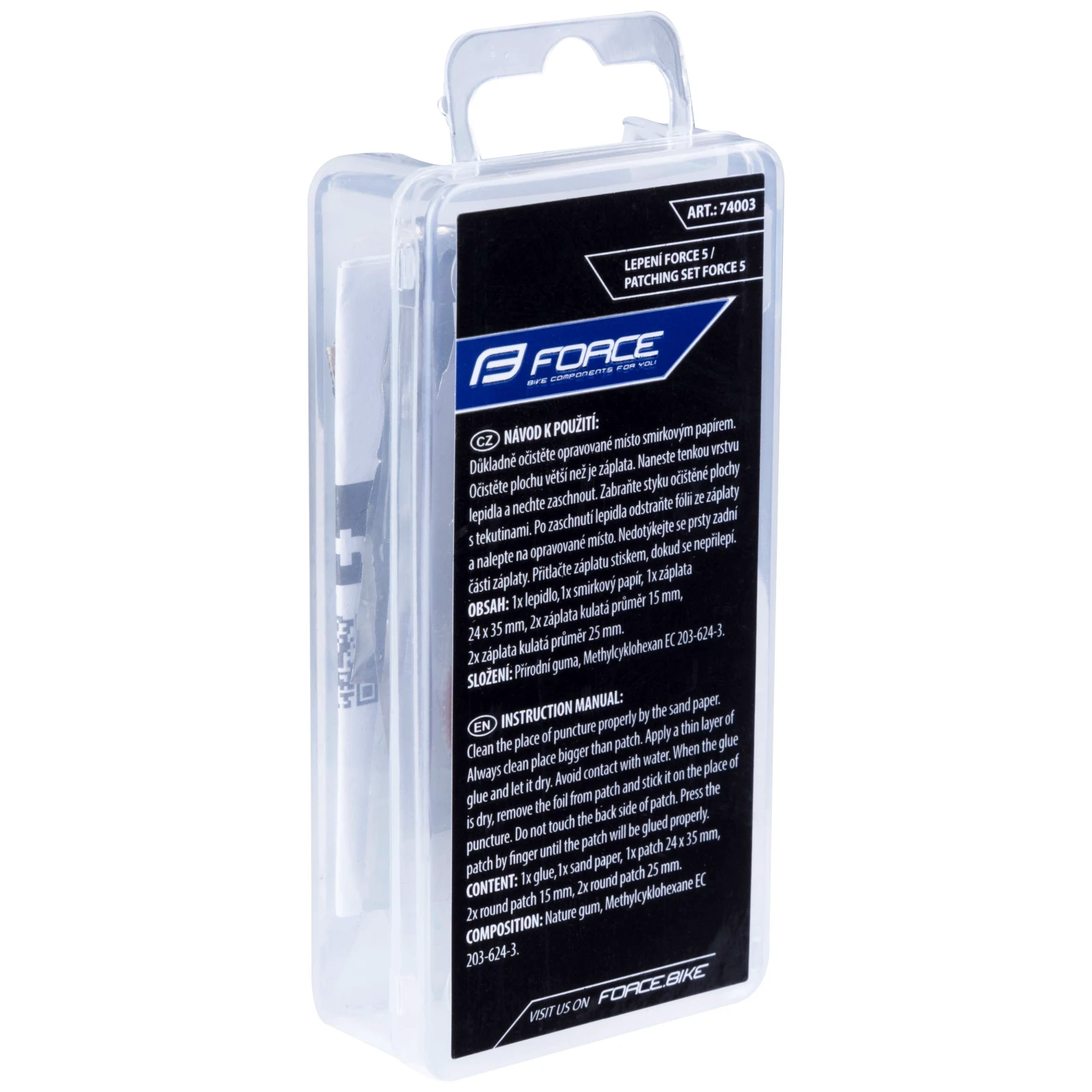 2. Kit petice cu lipici Force 74003, 5 petice