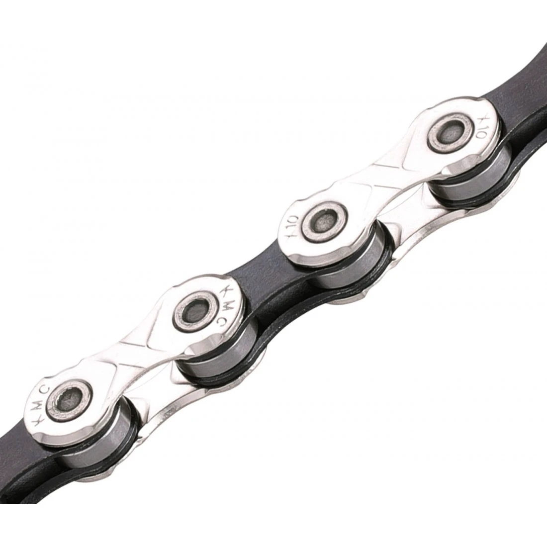 2. Lant KMC X10 Silver Black 10 vit, 122 zale 122L