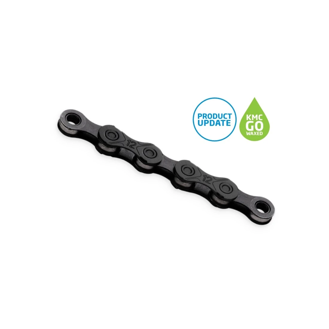 1. Lant KMC X12 Black 12 Viteze 126 Zale ceruit