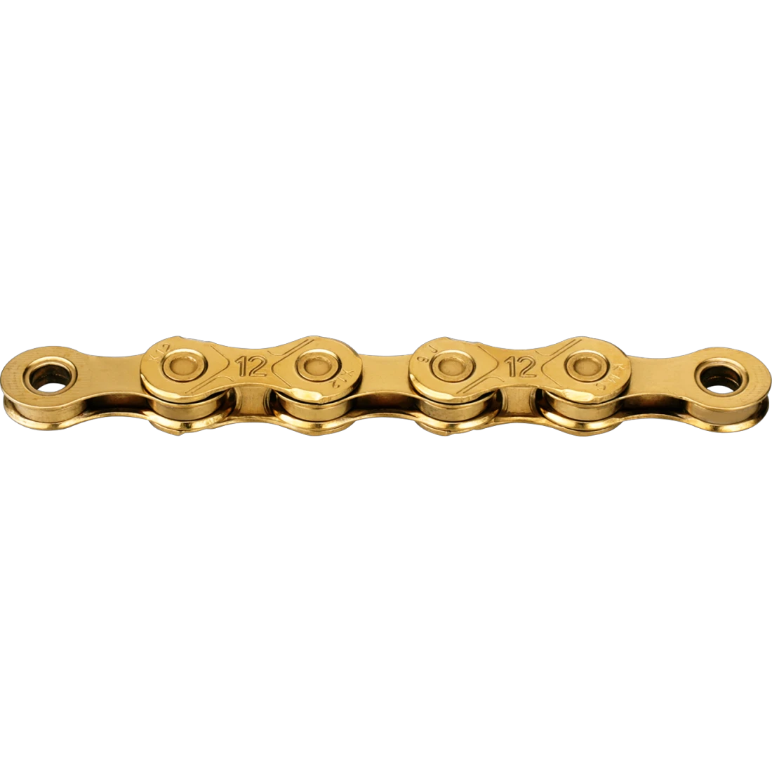 2. Lant lubrifiat cu ceara KMC X12 Waxed Ti-N Gold 12 viteze 126 Zale