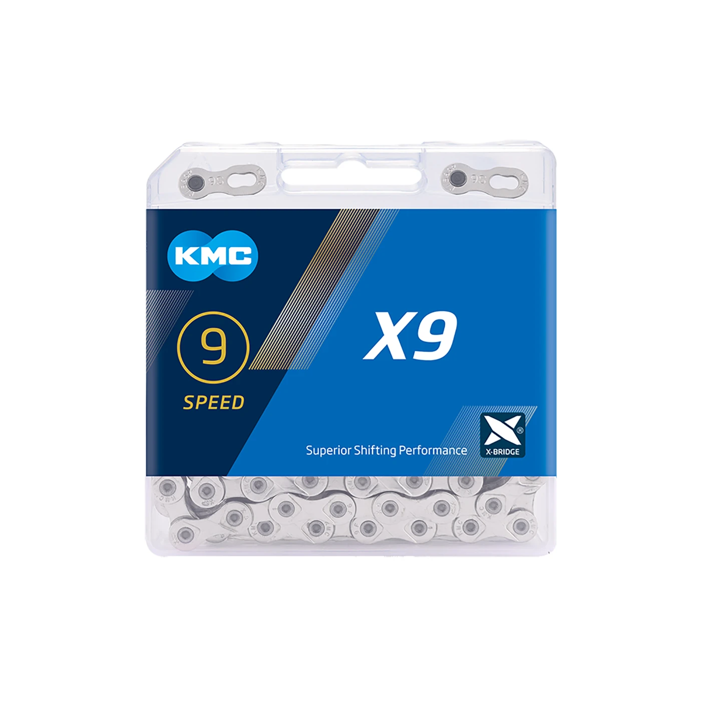 2. Lant KMC X9 Silver 9 vit, 114 zale