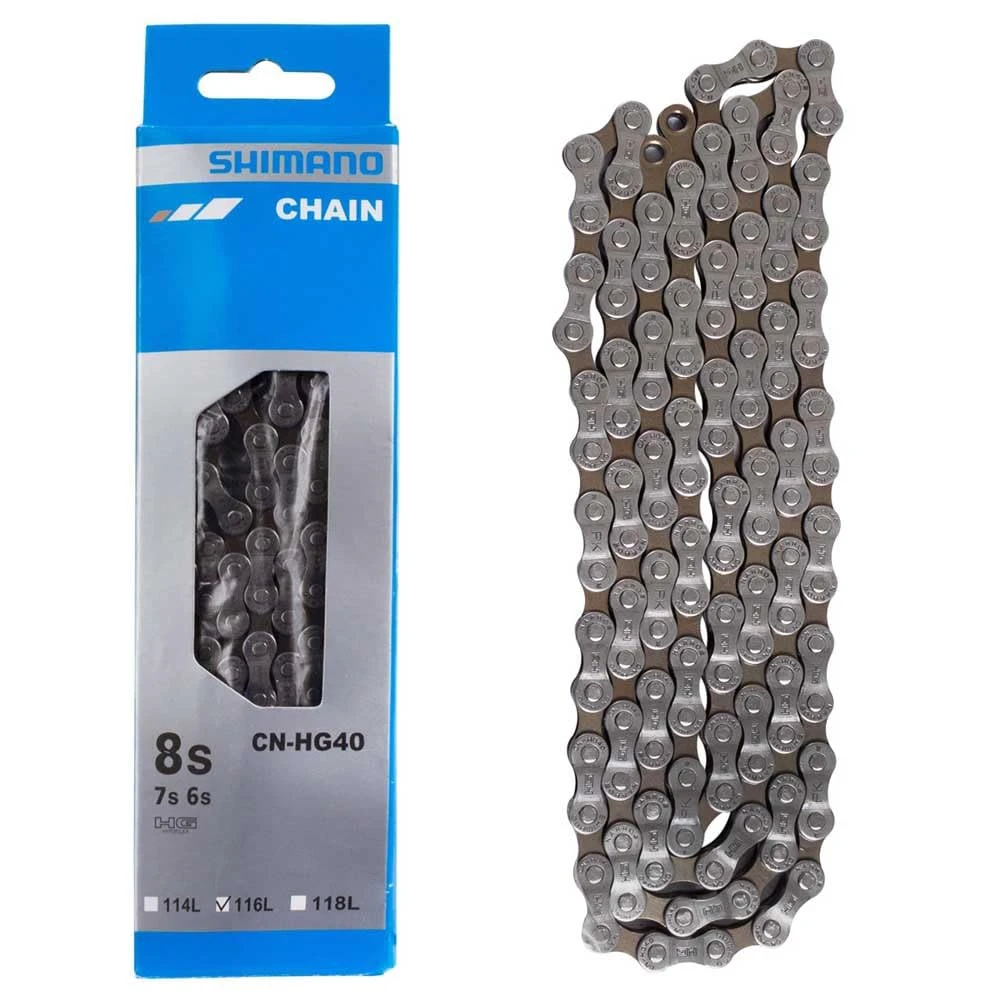 2. Lant Shimano CN-HG40, 6 7 8 viteze, HG, 114 zale, fara nit final, za rapida SM-UG51 114L