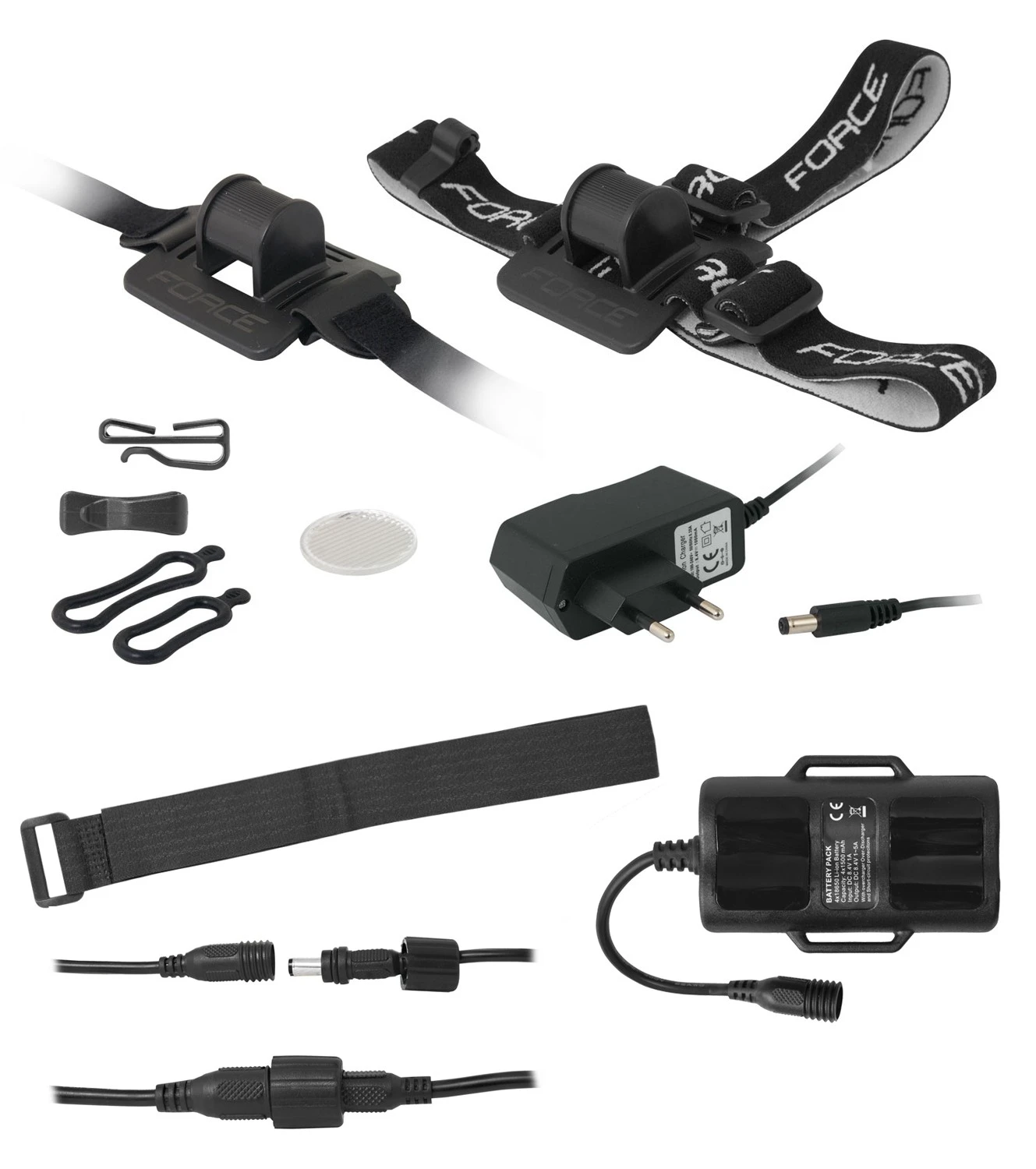 2. Lumina fata cu acumulator extern Force Glow-2 1000L Cree Led negru