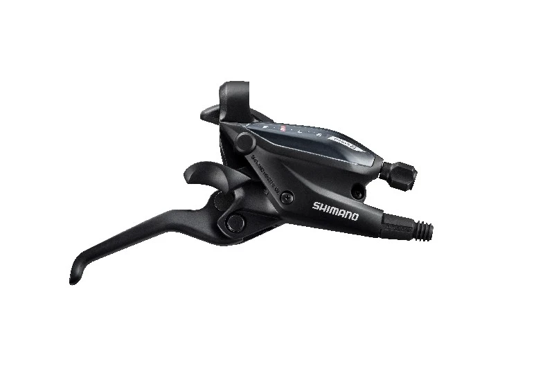 1. Maneta schimbator frana Shimano ST-EF505-9R, dreapta spate, hidraulica, Negru