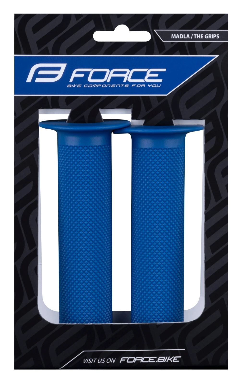 2. Mansoane Force BMX 130, cauciuc, Albastre 130mm, Albastru