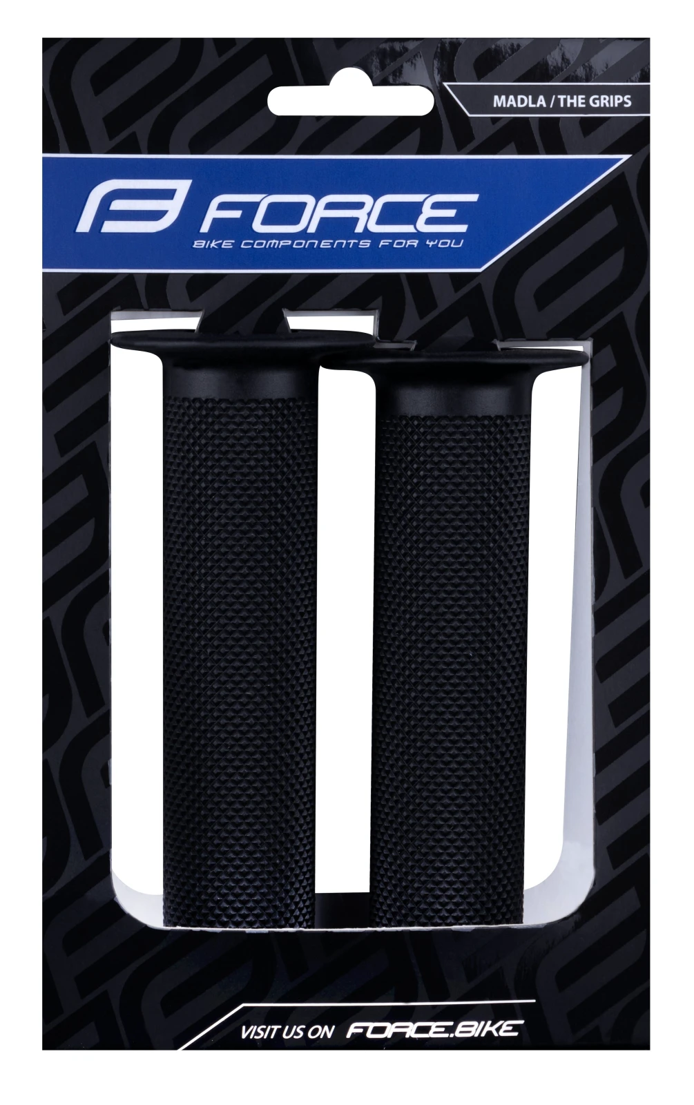 3. Mansoane Force BMX 130, cauciuc, Negre 130mm, Negru