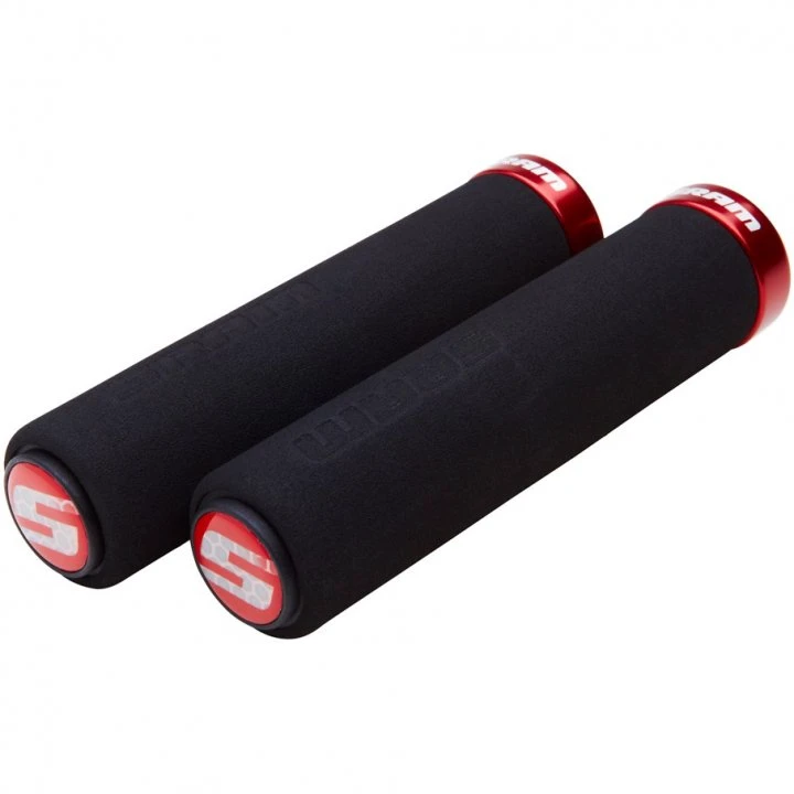Mansoane Sram Locking Foam Grips 129mm Negru Rosu Negru/Rosu - 106974