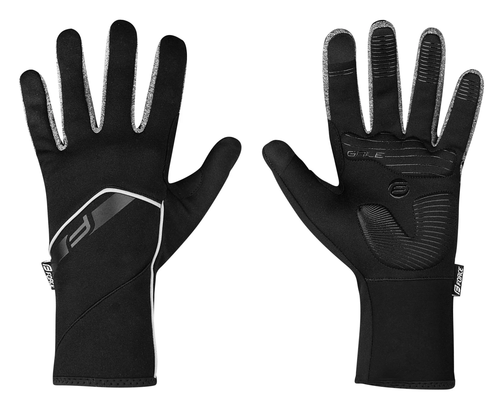 1. Manusi Force Gale Softshell Primavara-Toamna Black S S
