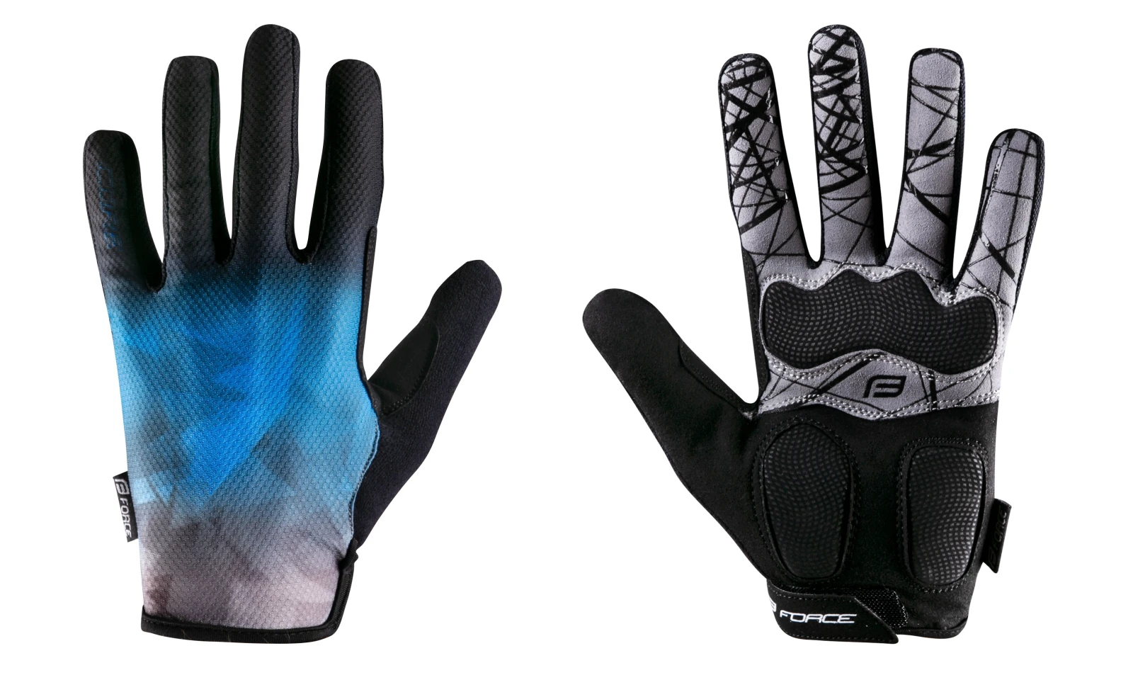 Manusi Force MTB Core, albastru L L, Negru/Albastru - 105657
