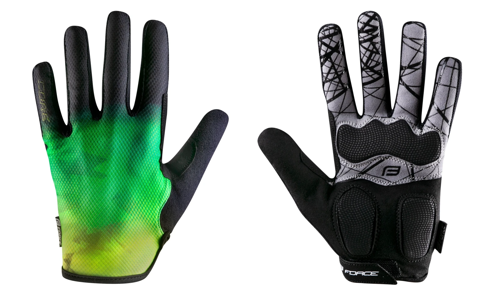Manusi Force MTB Core, fluo-verde XL XL, Negru/Verde - 105663