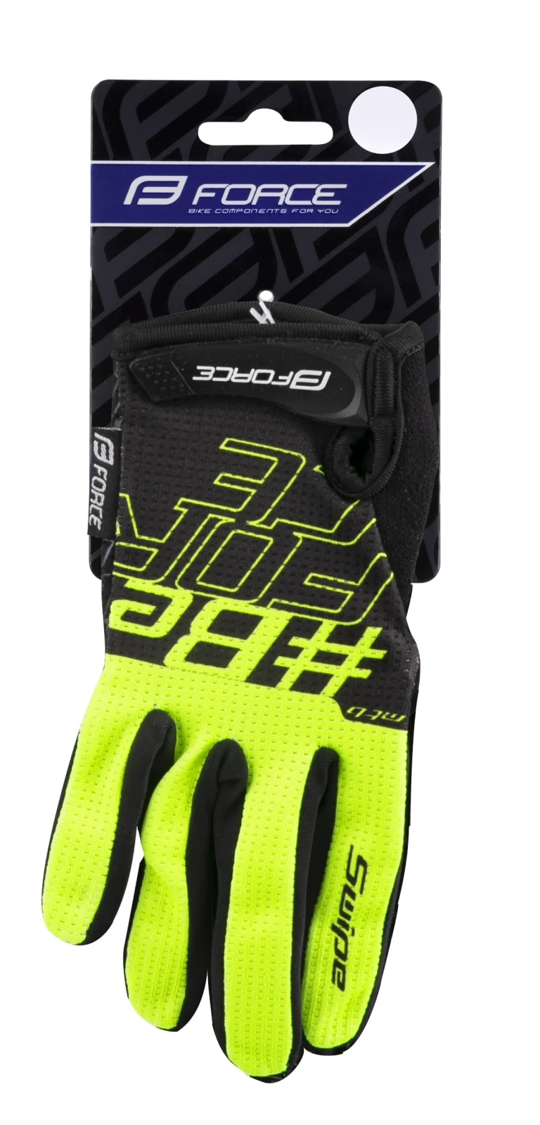 3. Manusi Force MTB Swipe Galben Fluo Negru XXL XXL, Galben fluo/Negru