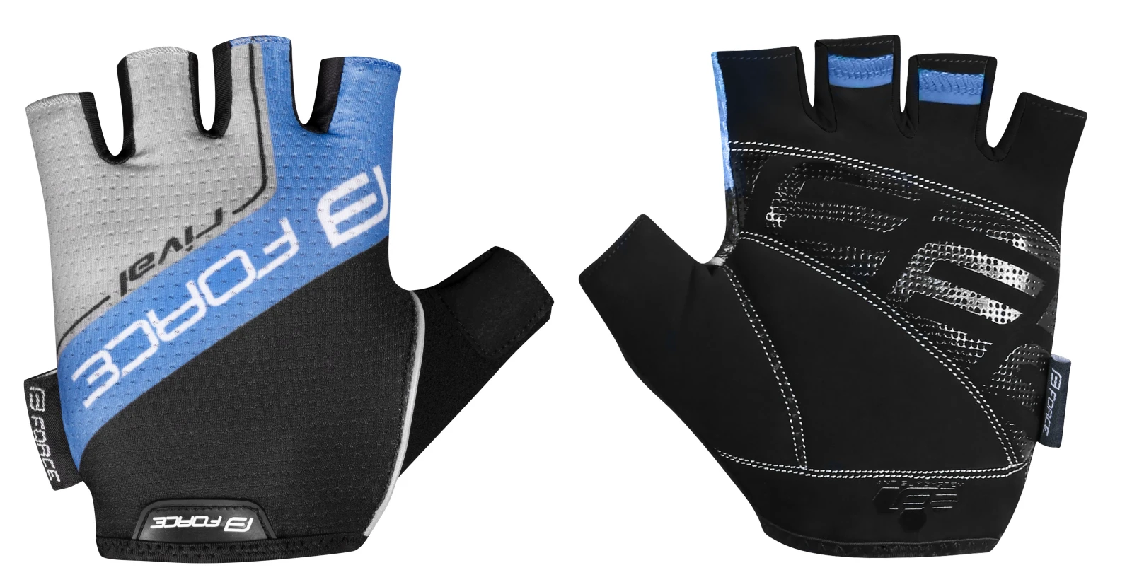 Manusi Force Rival Negru-Albastru XXL M, Negru/Albastru - 104975