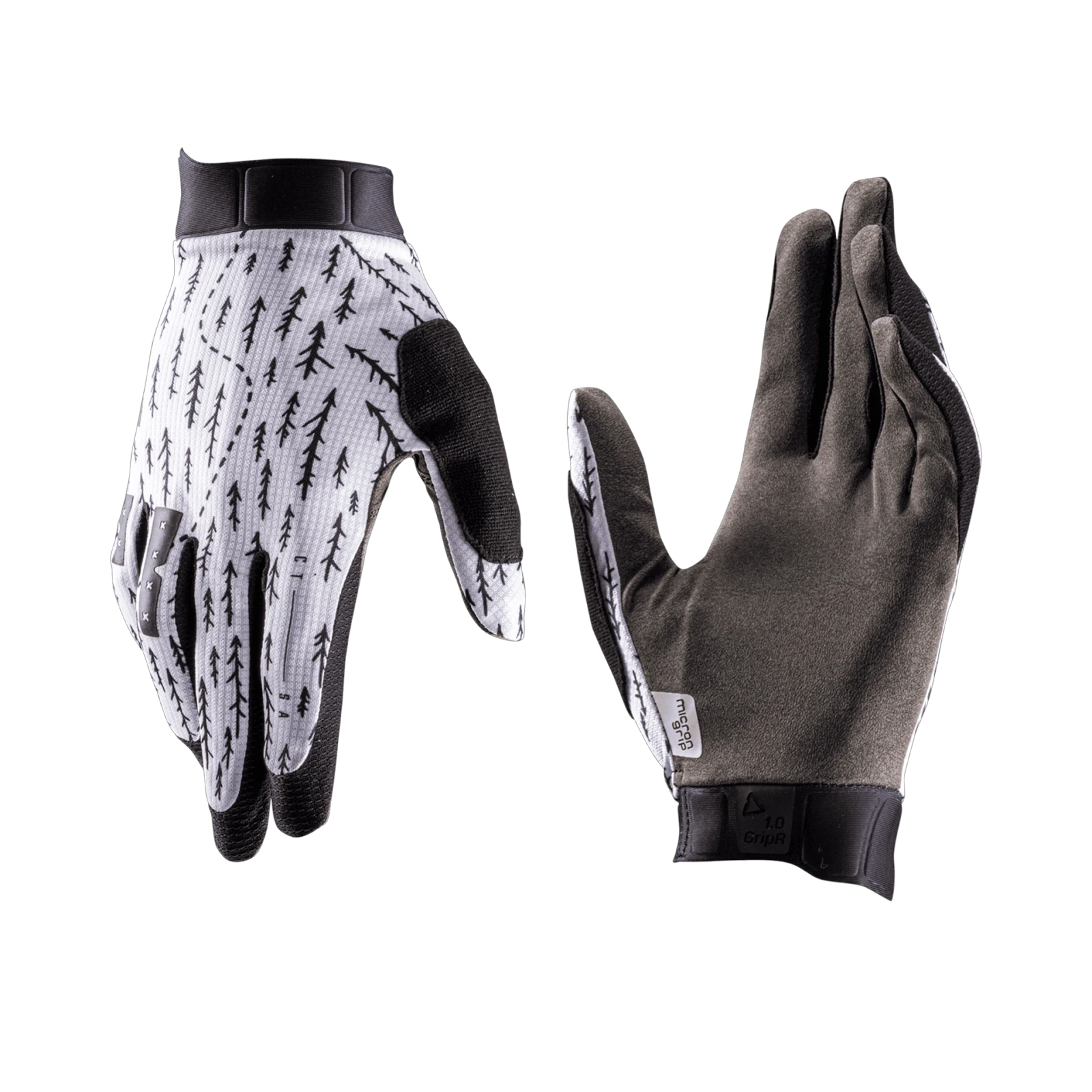 2. Manusi Leatt MTB 1.0 GripR Trails White S Alb, S