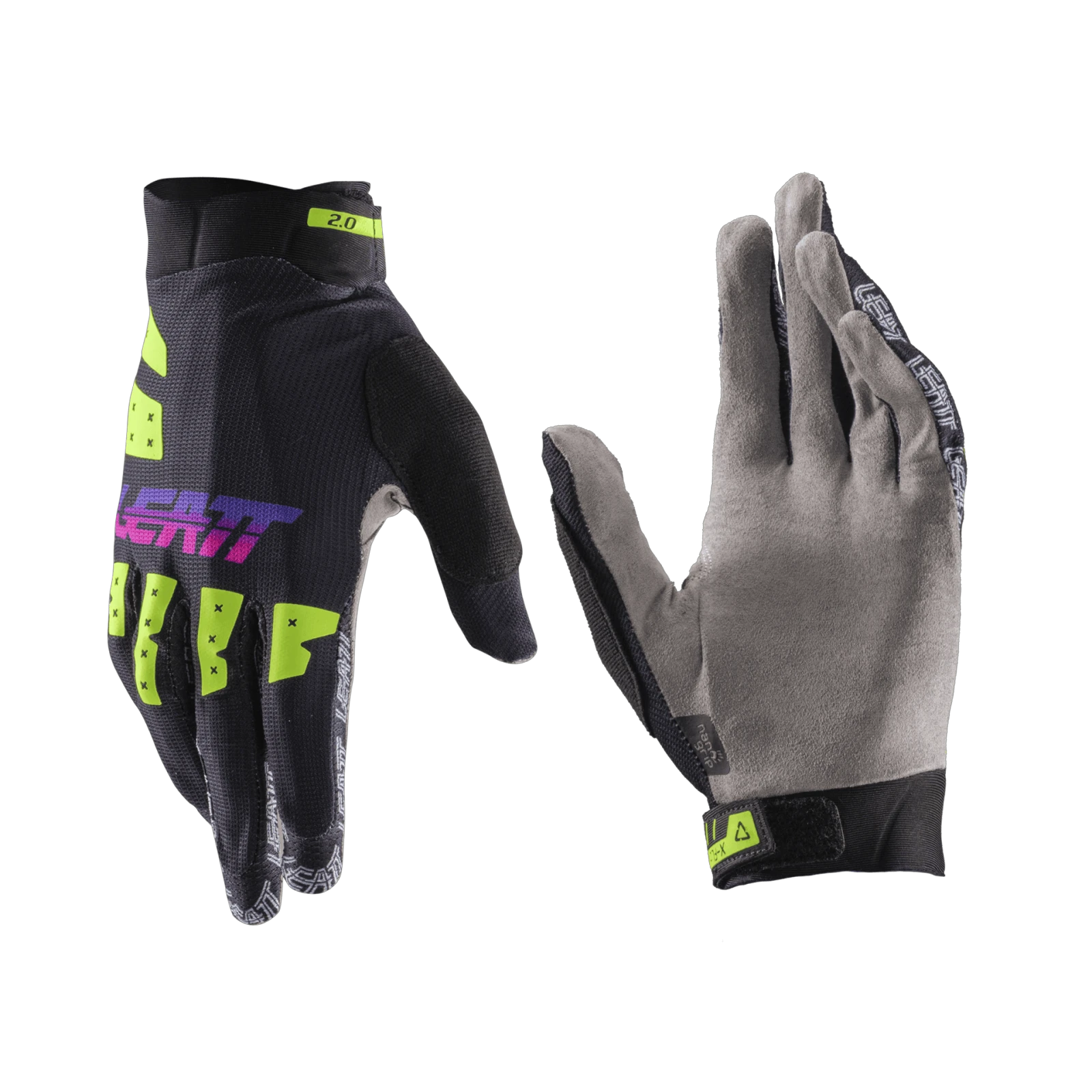 2. Manusi Leatt MTB 2.0 X-Flow Neon Black M M, Negru/Galben fluo