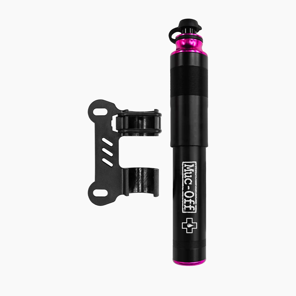 1. Mini-pompa Muc-Off AirMach, Auto Presta, Negru Magenta