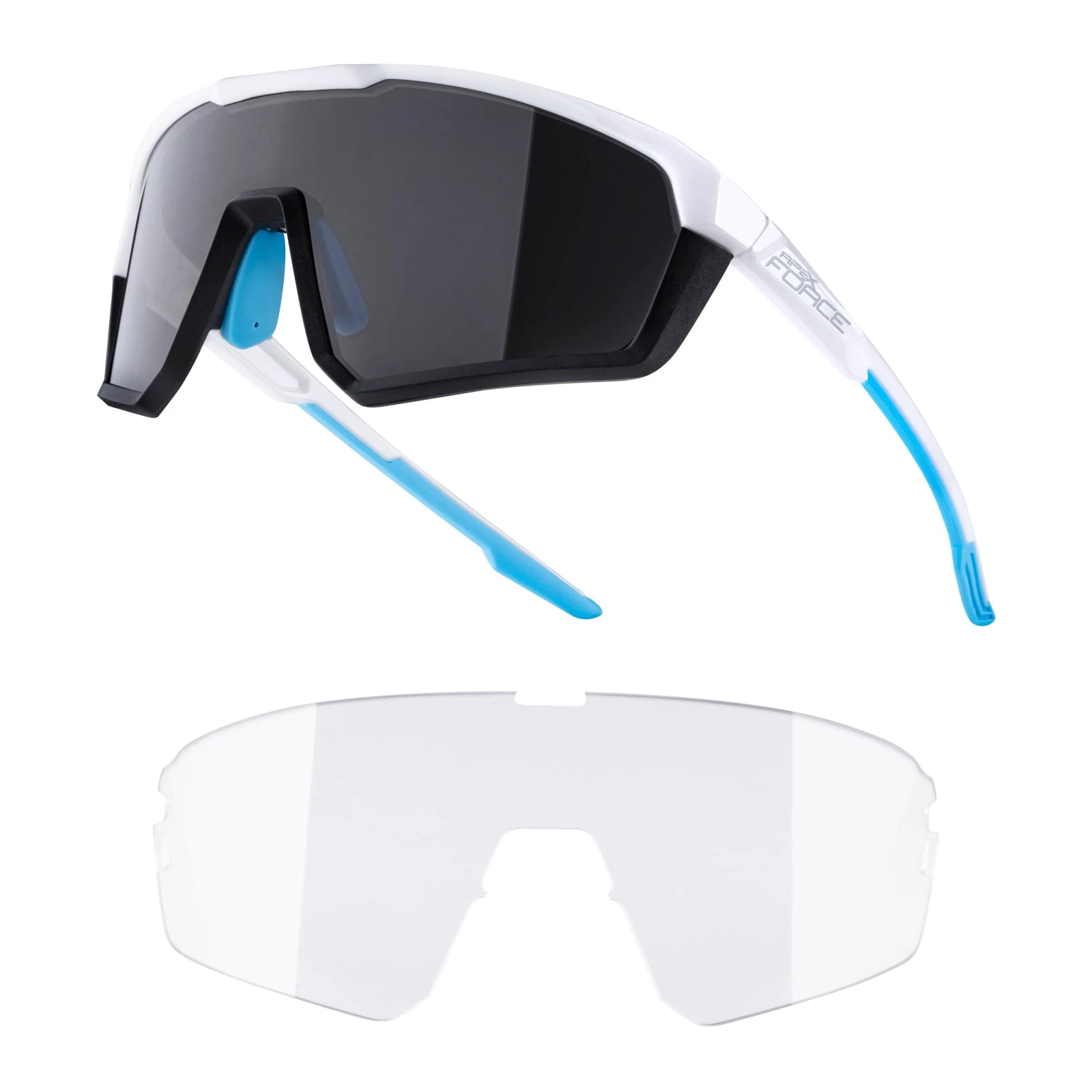 1. Ochelari Force Apex Alb Gri lentile fotocromatice