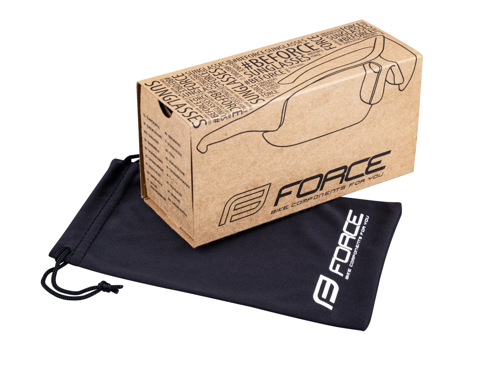 7. Ochelari Force Apex lentila negru contrast, fluo negru Galben fluo/Negru