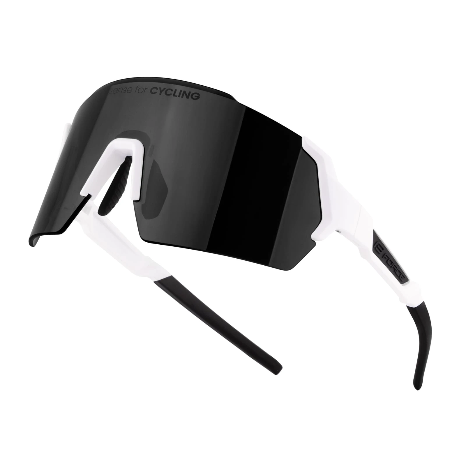 1. Ochelari Force Electra Albi, lentile negre Alb/Negru