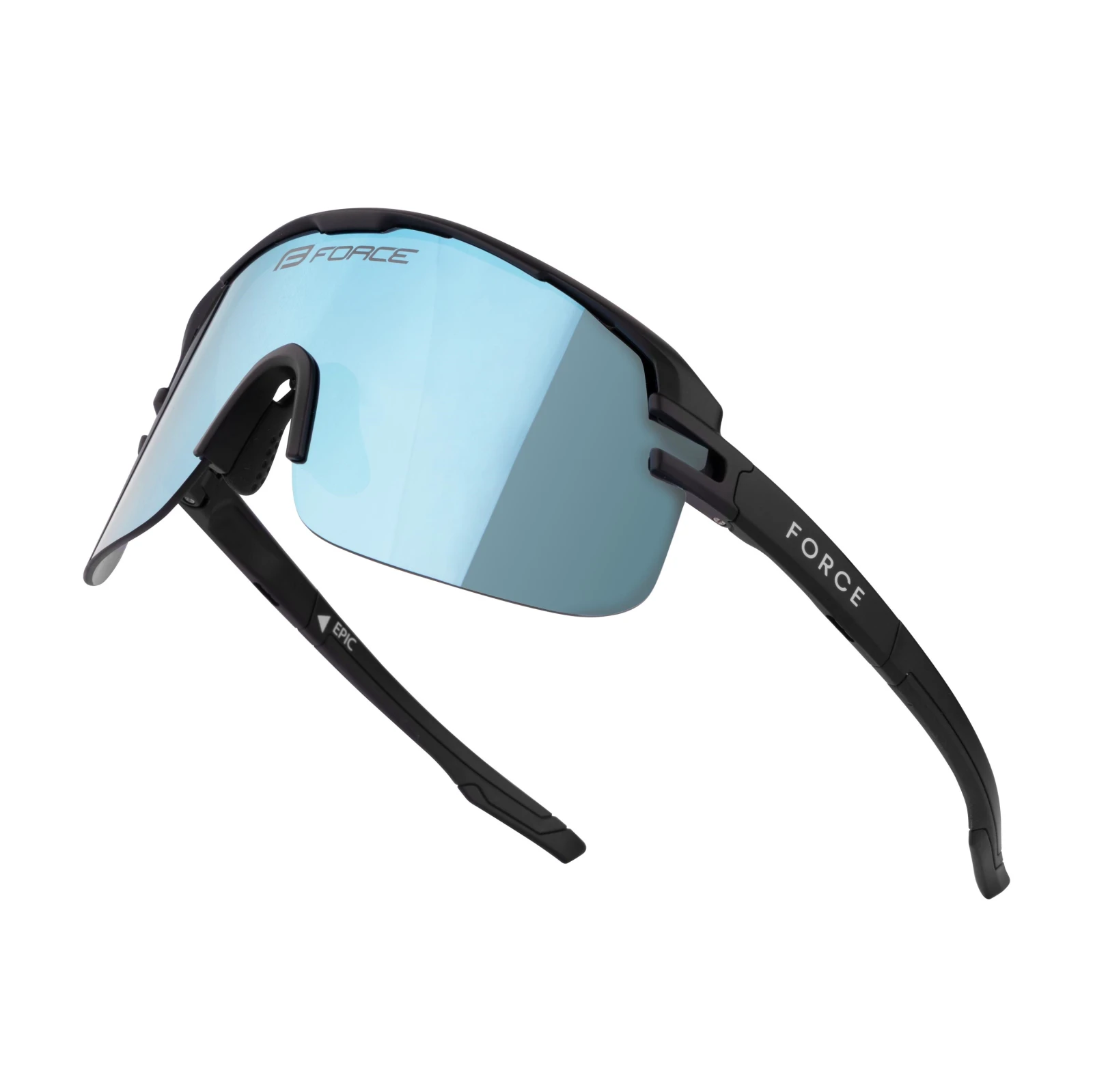 1. Ochelari Force Epic negri lentile blue mirror