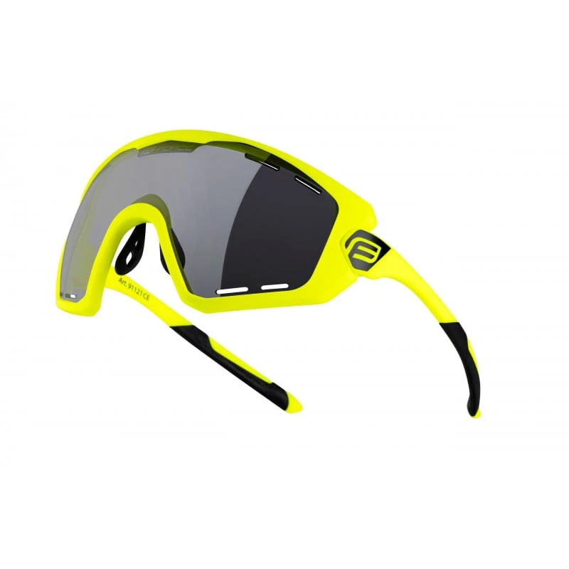 1. Ochelari Force Ombro Plus fluo mat, lentila neagra Galben fluo/Negru