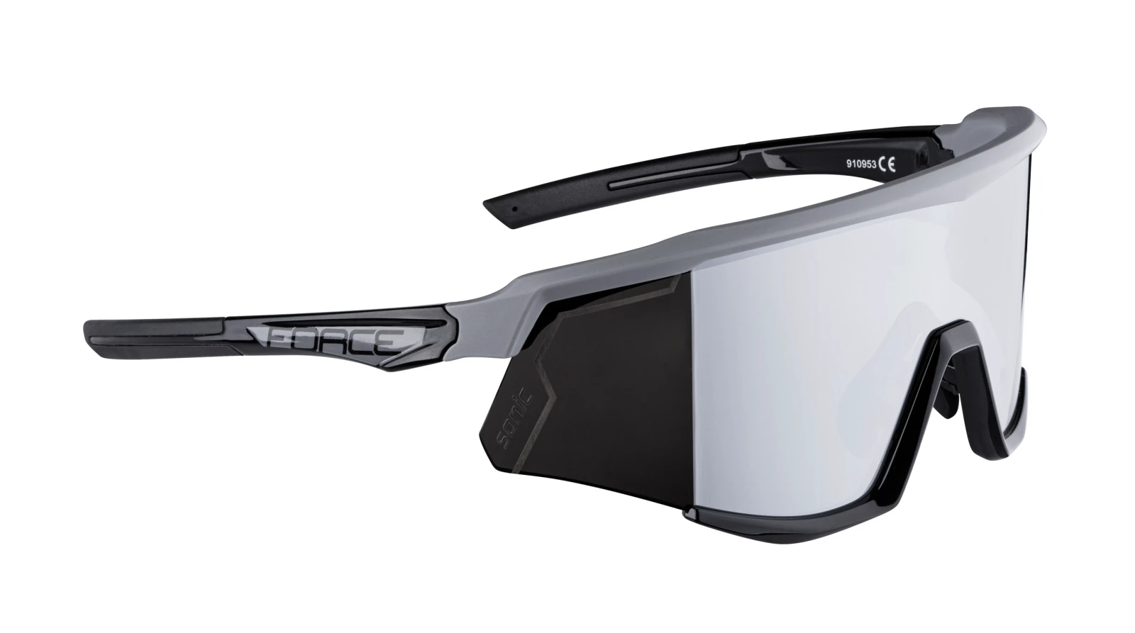2. Ochelari Force Sonic gri negru, lentila neagra oglinda Gri/Negru