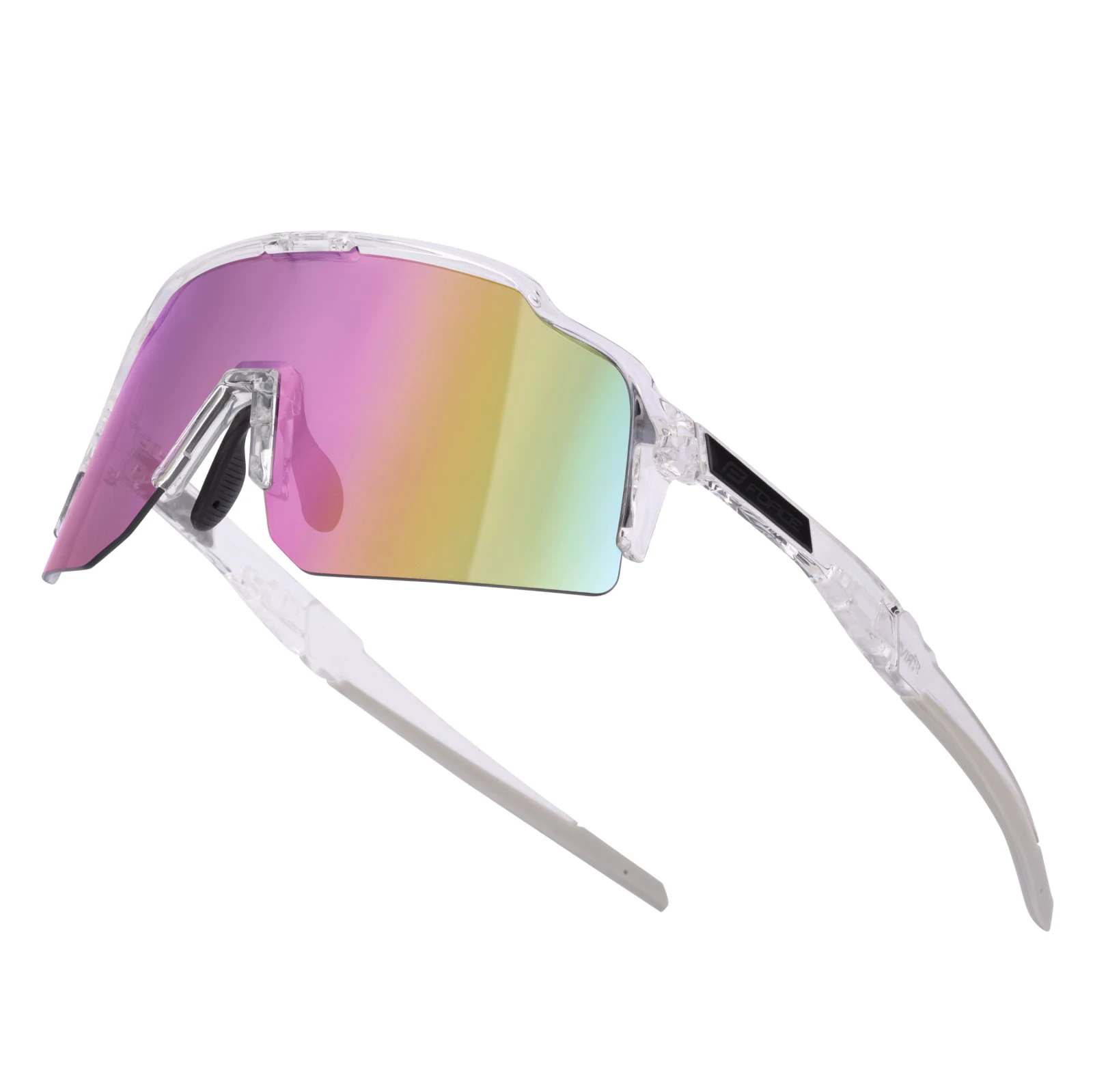 1. Ochelari Force Strive transparenti lentile mov galben