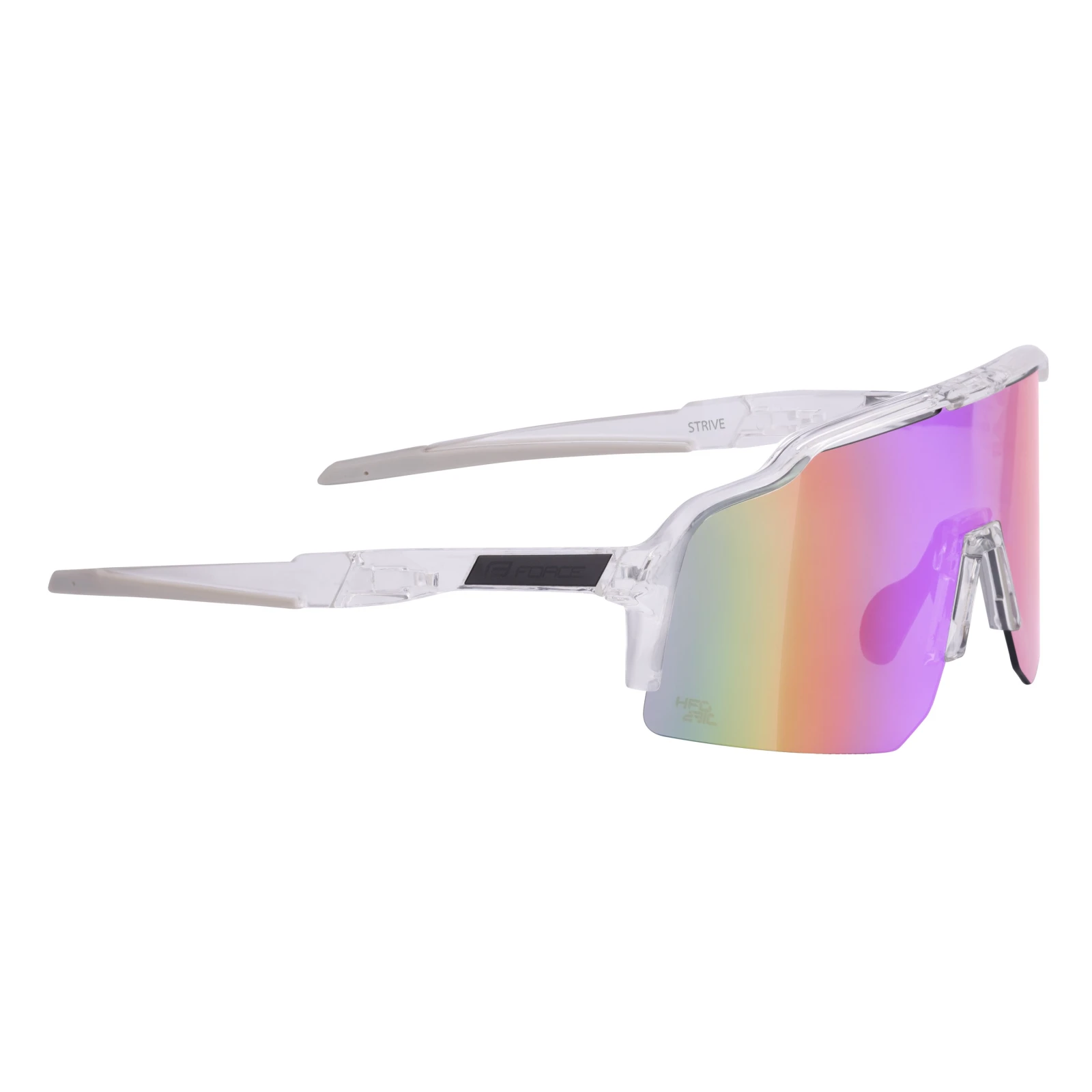 2. Ochelari Force Strive transparenti lentile mov galben