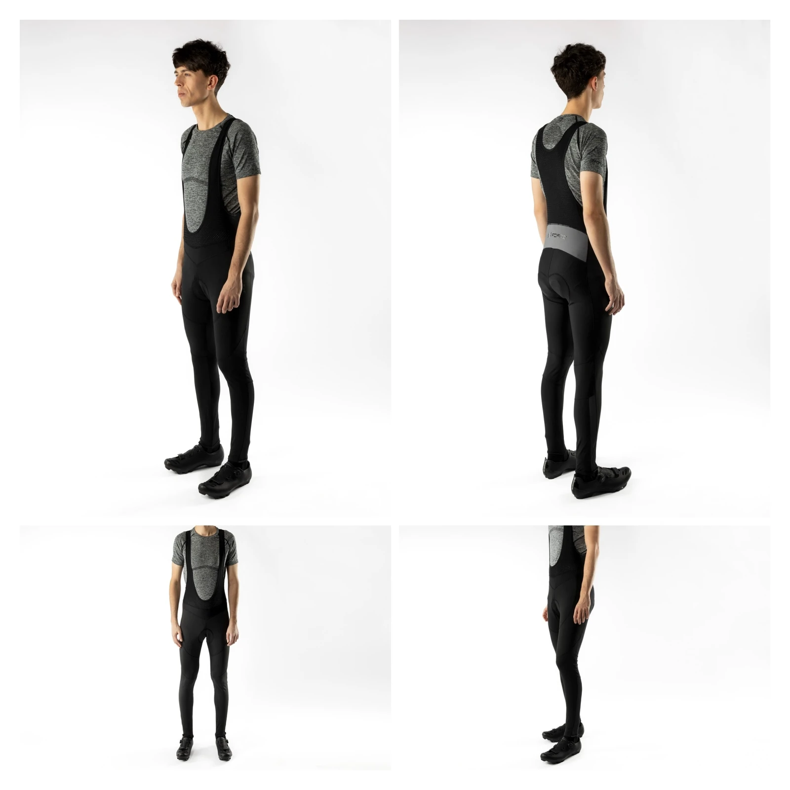 4. Pantaloni cu bretele si bazon Force Bright negri M M