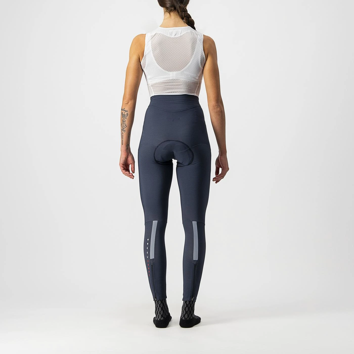 2. Pantaloni lungi Castelli RoS W, de dama, Bleumarin Argintiu Reflex, M M, Bleumarin