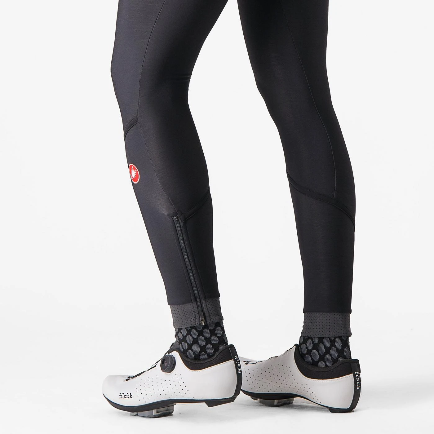 7. Pantaloni lungi Castelli Velocissima Thermal, de dama, negru negru reflex, S Negru/Negru reflex, S