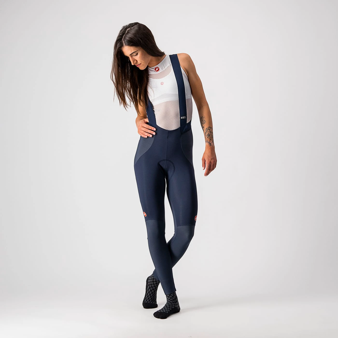 4. Pantaloni lungi cu bretele Castelli Sorpasso RoS W, de dama, Bleumarin Bronz, XL XL, Bleumarin/Bronz