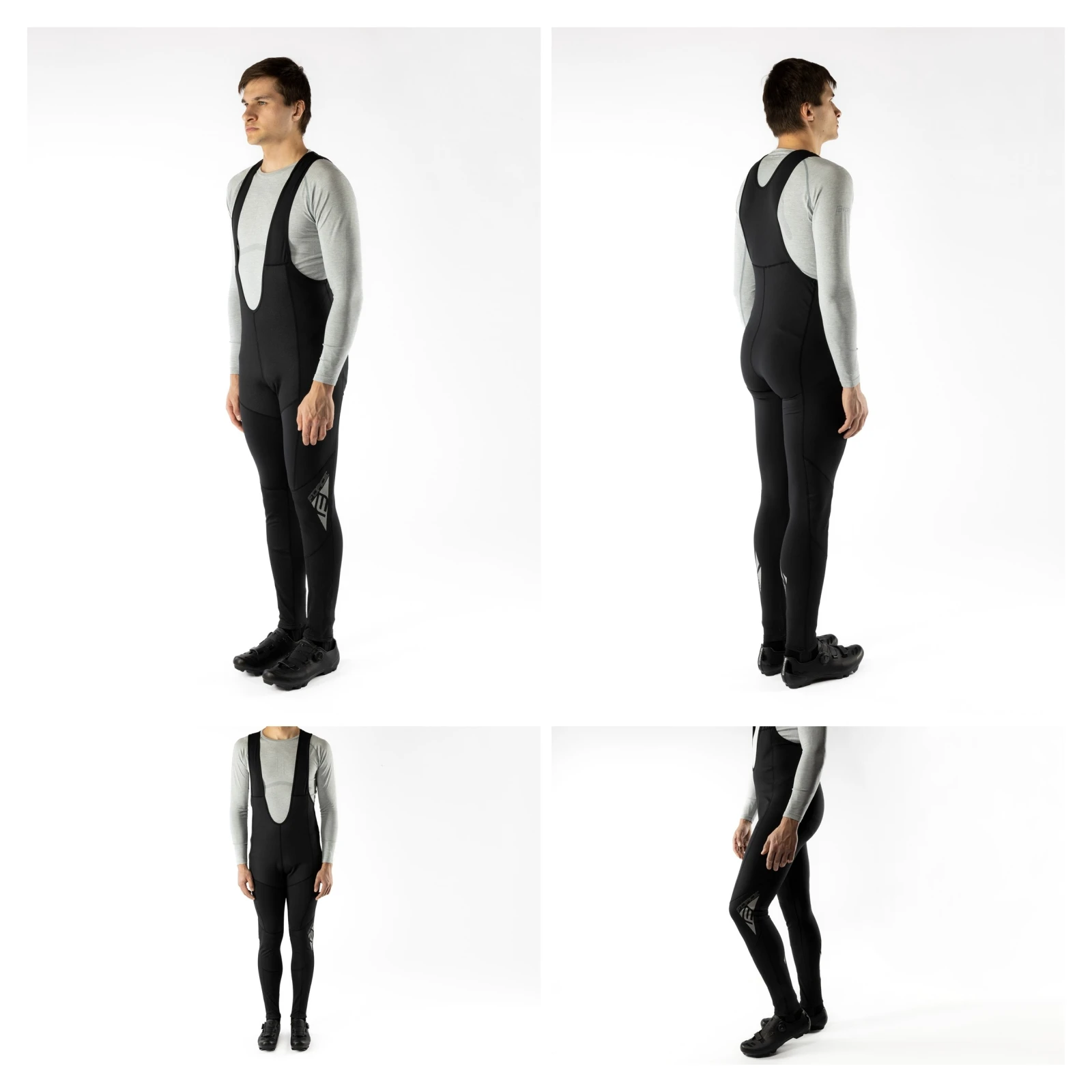 2. Pantaloni lungi cu bretele fara bazon Force Shard Windster negri L S, Negru