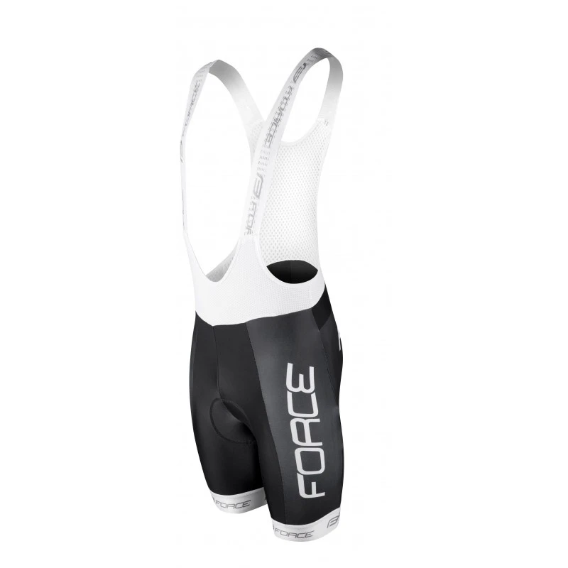 1. Pantaloni scurti cu bretele Force Team 18 Negru Alb L L, Negru/Alb