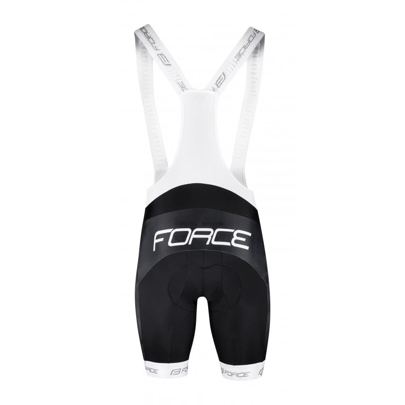 3. Pantaloni scurti cu bretele Force Team 18 Negru Alb L L, Negru/Alb