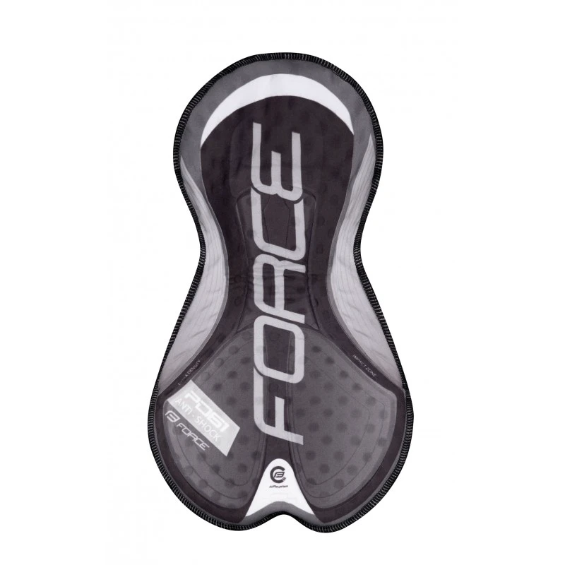 4. Pantaloni scurti cu bretele Force Team 18 Negru Alb L L, Negru/Alb