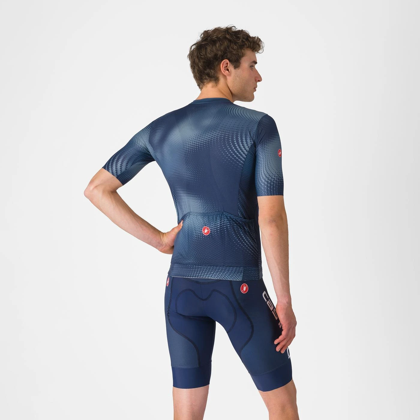 2. Pantaloni scurti cu bretele Castelli Competizione 2 Kit, pentru barbati, albastru belgian, L Albastru Belgian, L