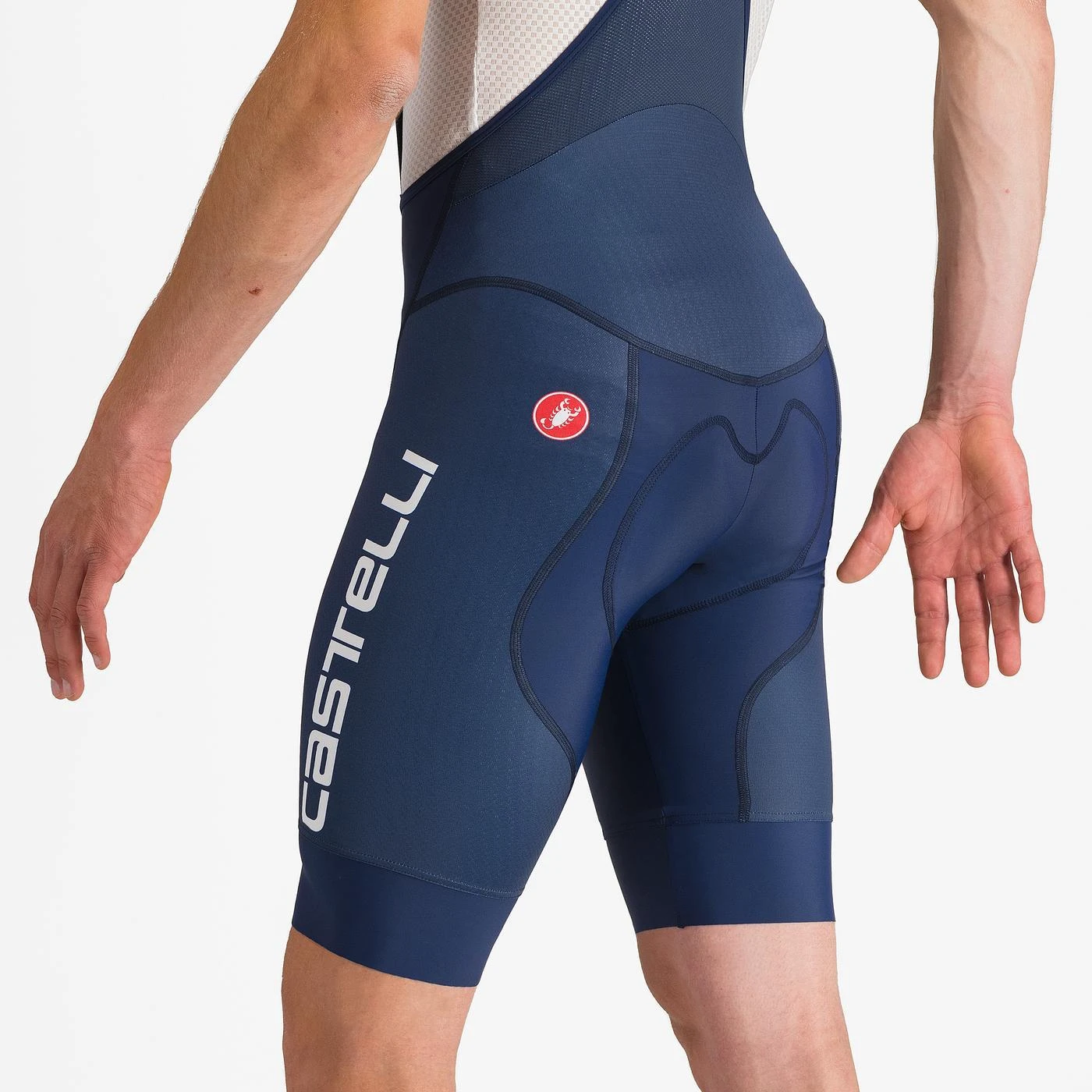 7. Pantaloni scurti cu bretele Castelli Competizione 2 Kit, pentru barbati, albastru belgian, L Albastru Belgian, L